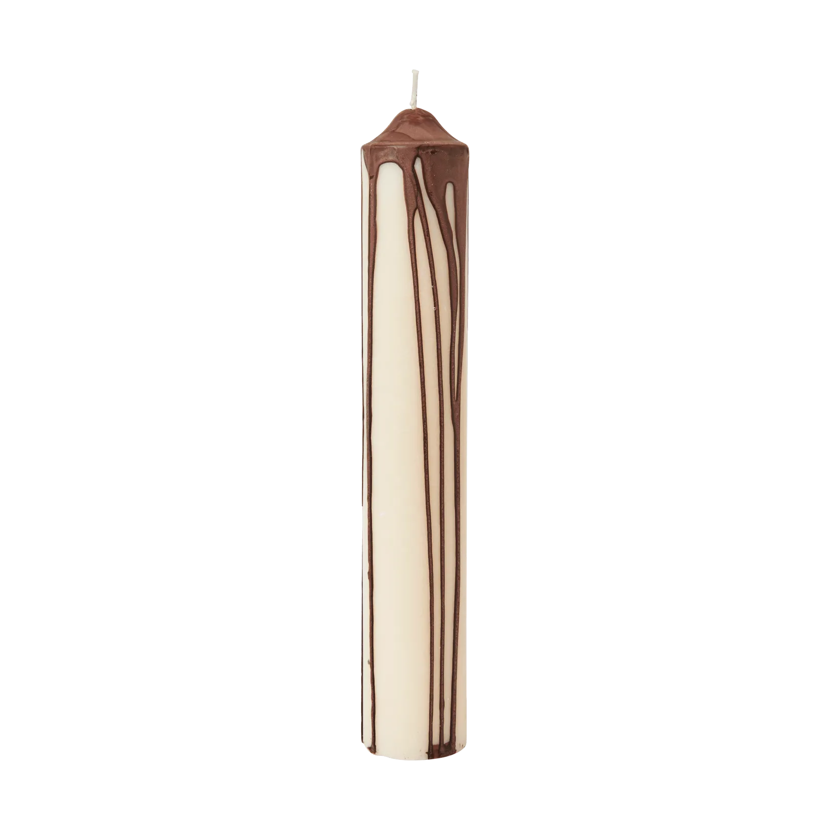 Ferm Living Dryp kynttilä Tumma suklaa, 30 cm