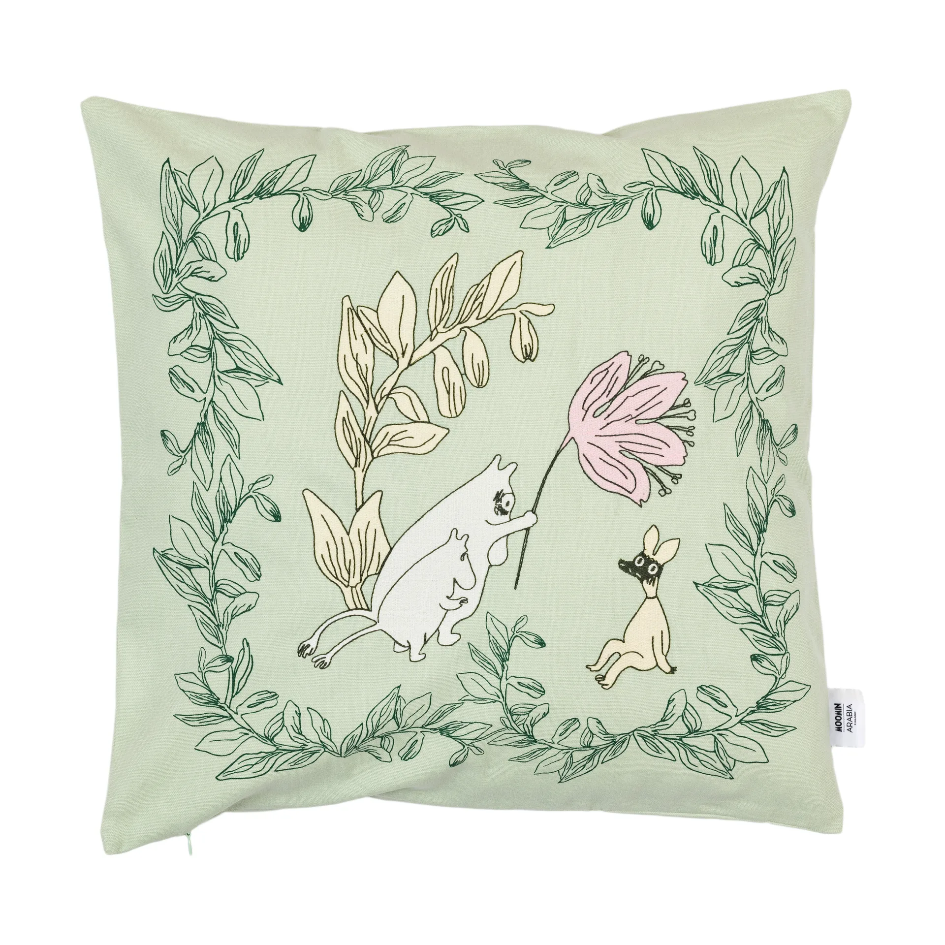 Moomin Arabia Muumimainen tyynynpäällinen 50x50 cm Vihreä