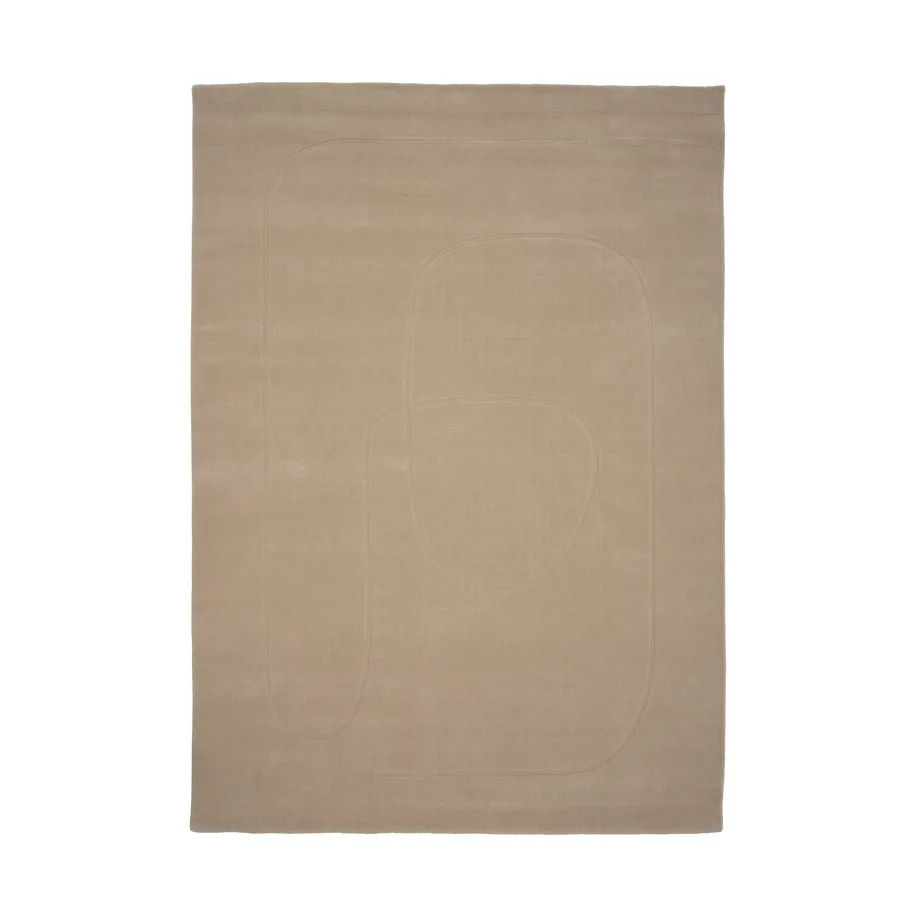 Linie Design Cursive Expanse matto Beige, 140x200 cm