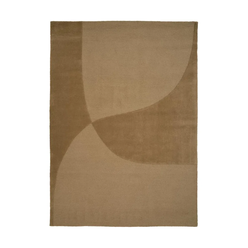Linie Design Split Plains matto Sinappi, 200x300 cm
