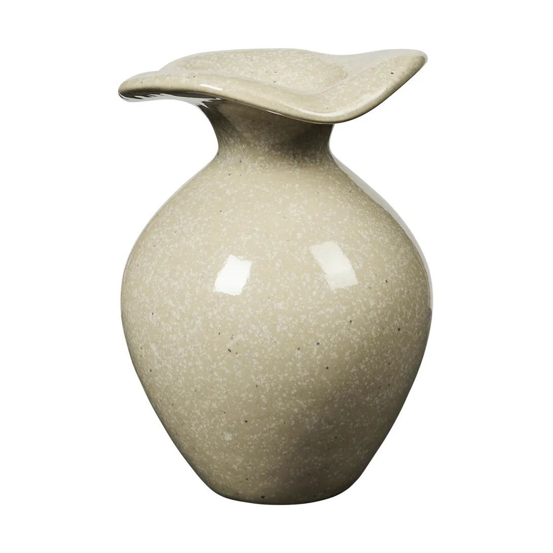 Broste Copenhagen Florentina maljakko XS 14 cm Beige