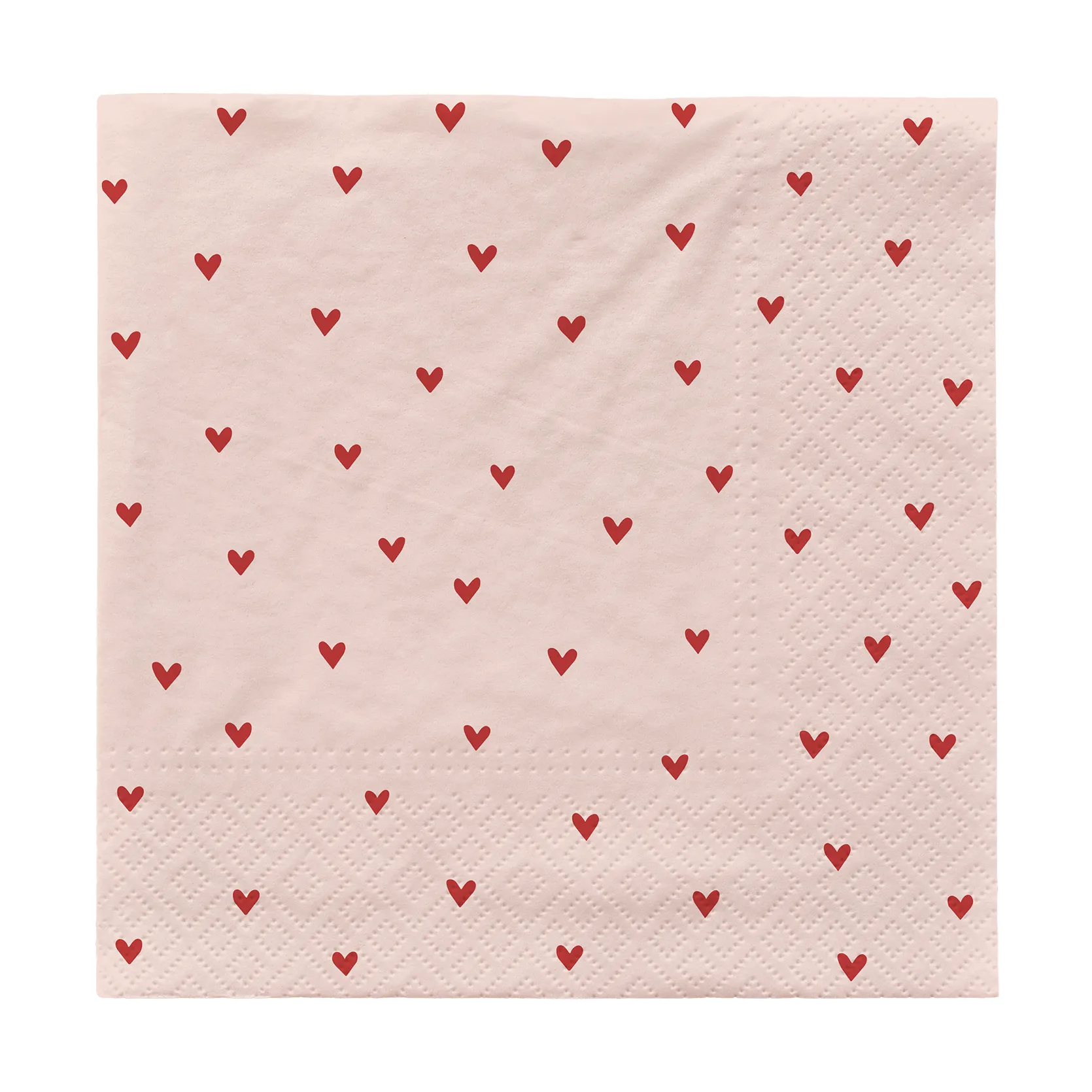 Broste Copenhagen Amor lautasliinat 33x33 cm 20-pack Pehmeä vaaleanpunainen-punainen