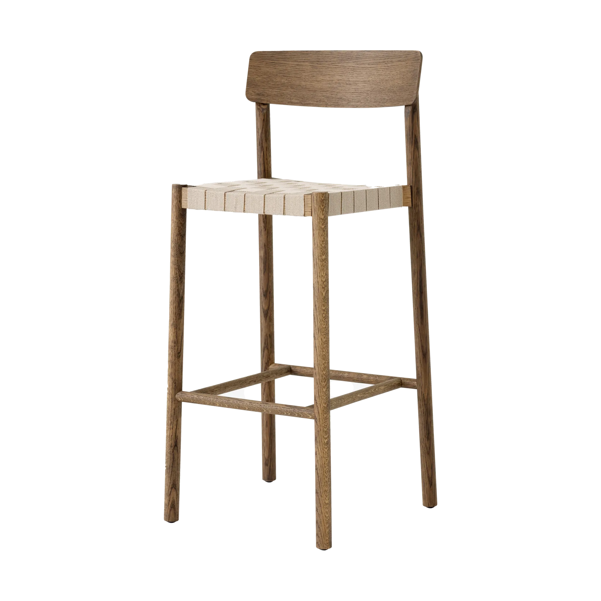 &Tradition Betty TK15 Bar Chair baarituoli 75 cm Savutammi-luonnonvärinen pellava