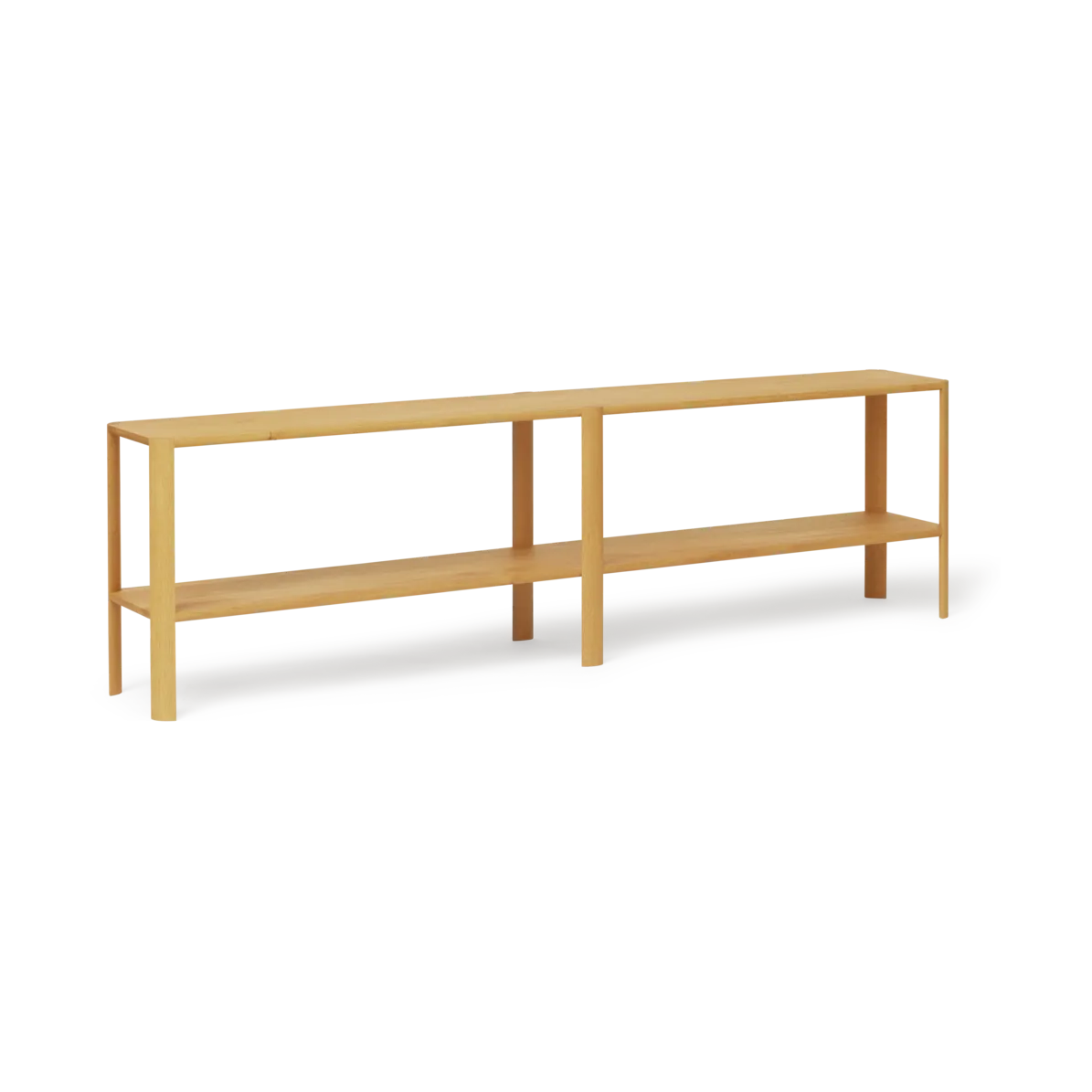 Form & Refine Leaf hylly 2 hyllytasoa 57x200 cm Tammi