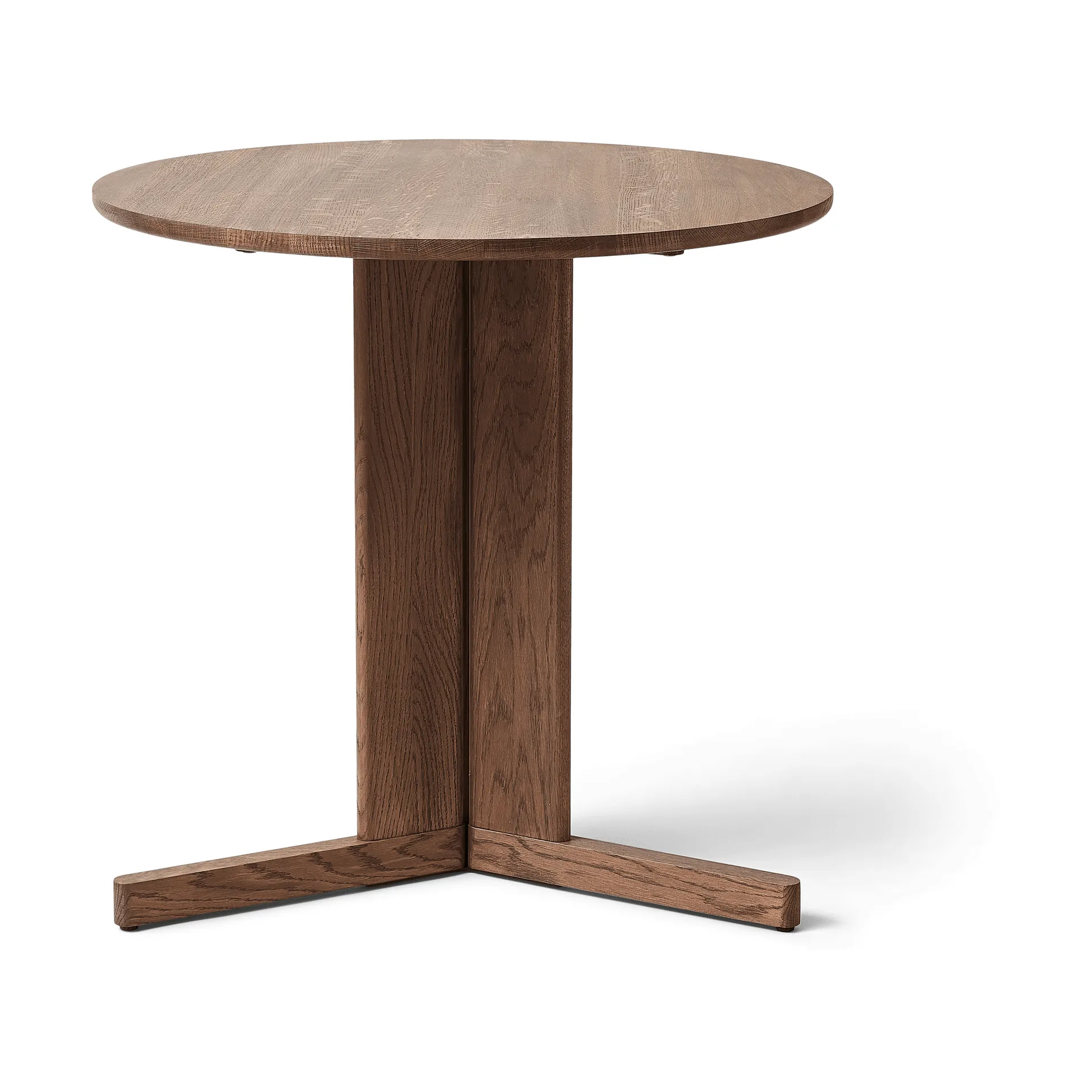 Form & Refine Trefoil ruokapöytä Ø75 cm Savustettu tammi
