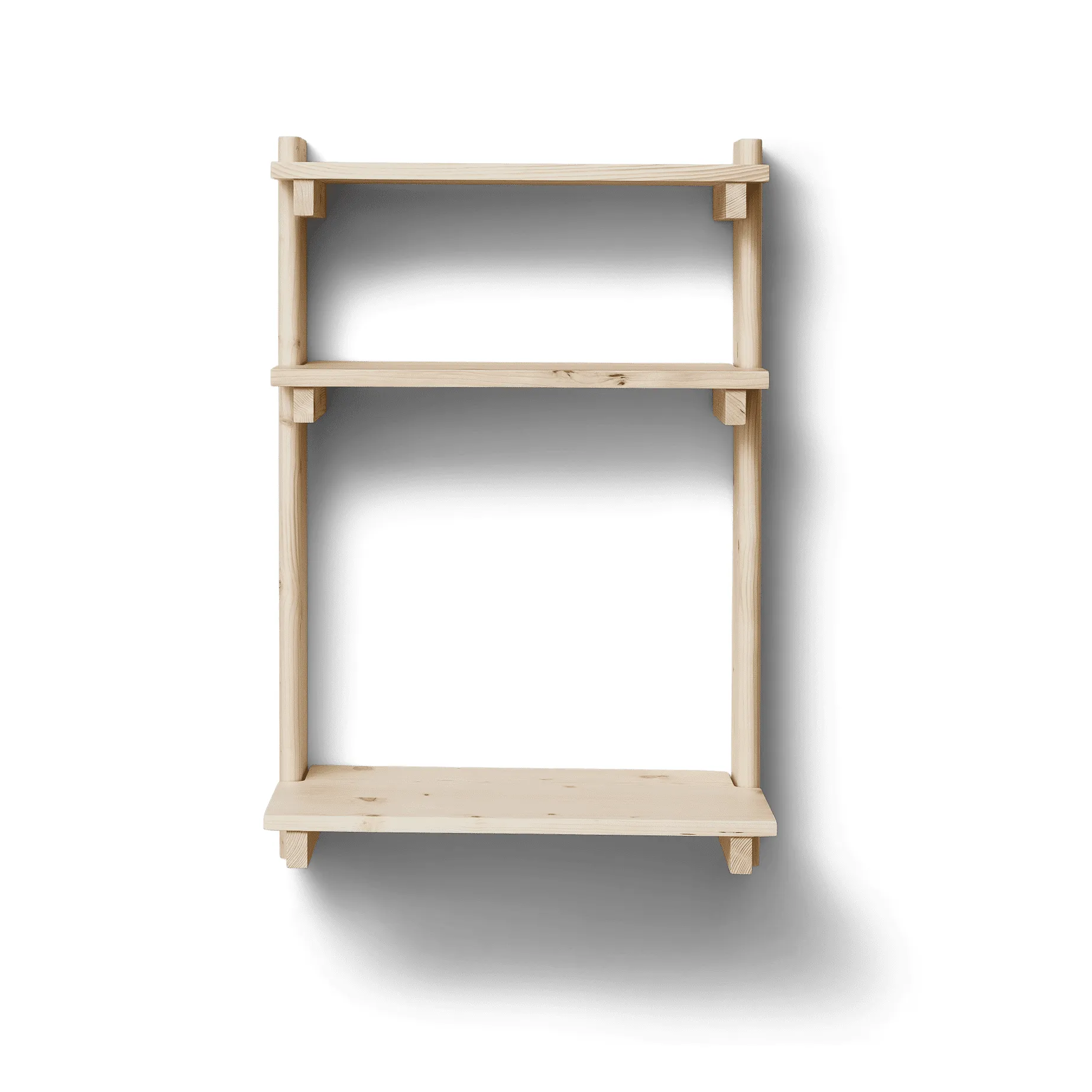 Form & Refine Beam seinähylly kirjoituspöydällä Mänty