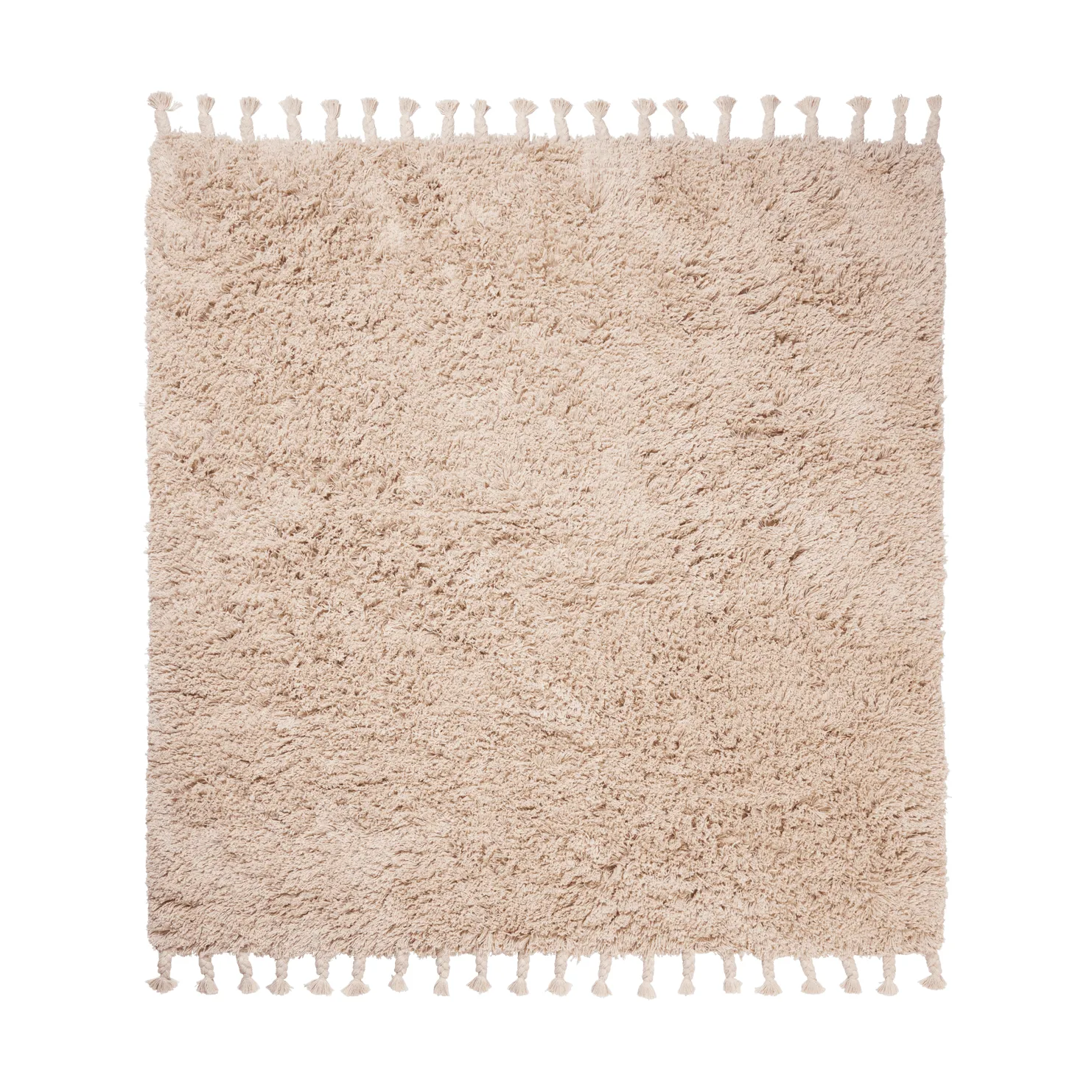 Ferm Living Amass long pile -matto 140 x 140 cm Off-white