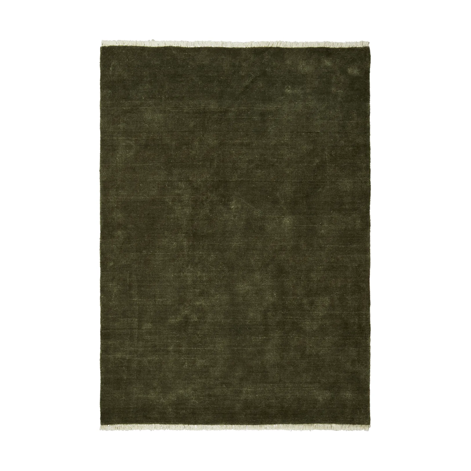 Ferm Living Firth juuttimatto Dark olive, 170x240 cm