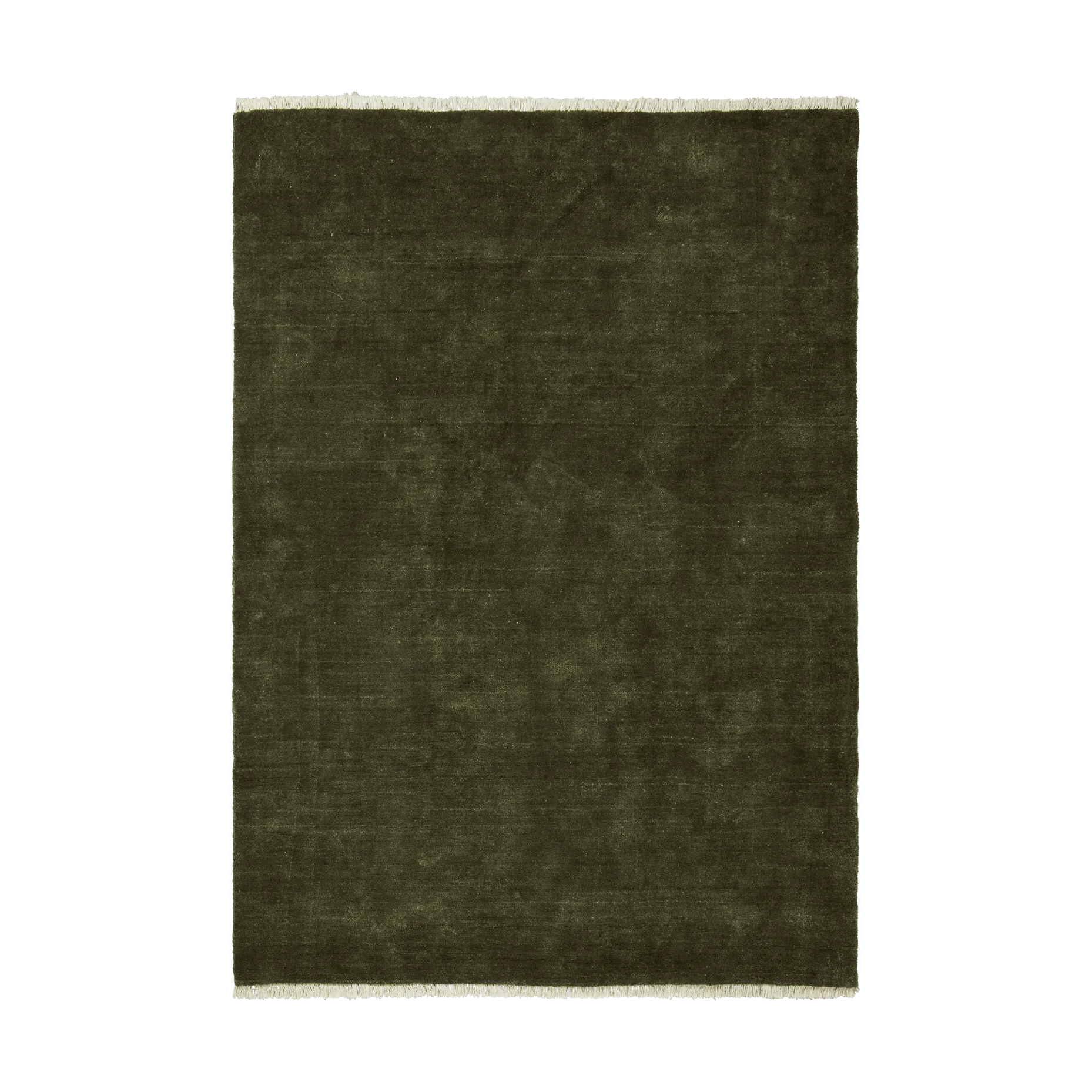 Ferm Living Firth juuttimatto Dark olive, 200x300 cm