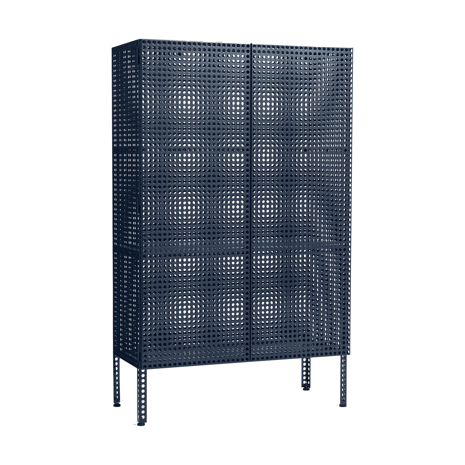 HAY Perforated Cabinet kaappi large Steel blue