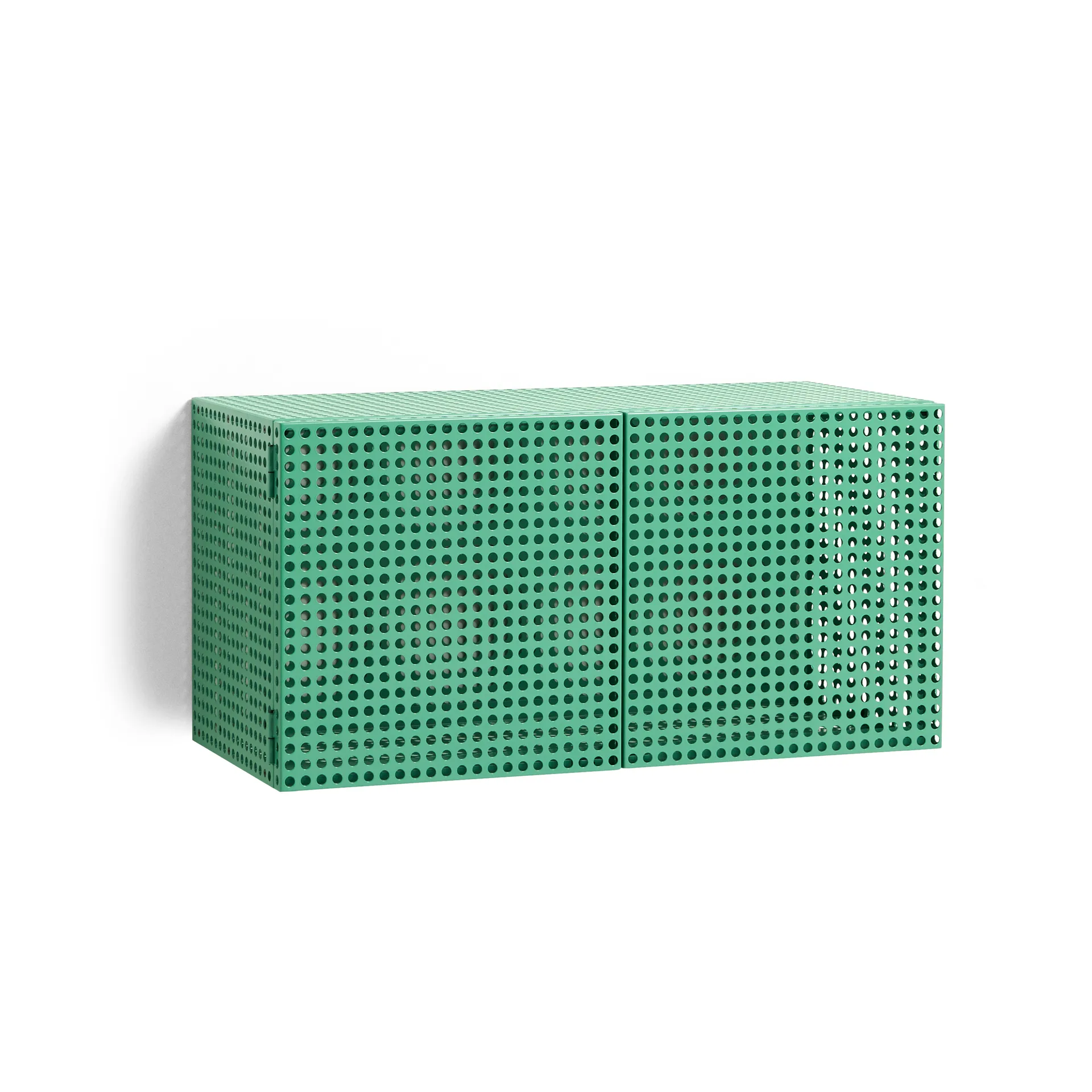 HAY Perforated Cabinet seinäkaappi small Soft jade
