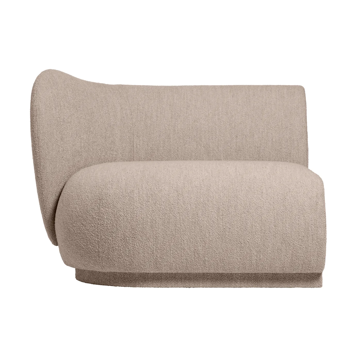 Ferm Living Rico sohvamoduuli armrest L Soft Bouclé Natural
