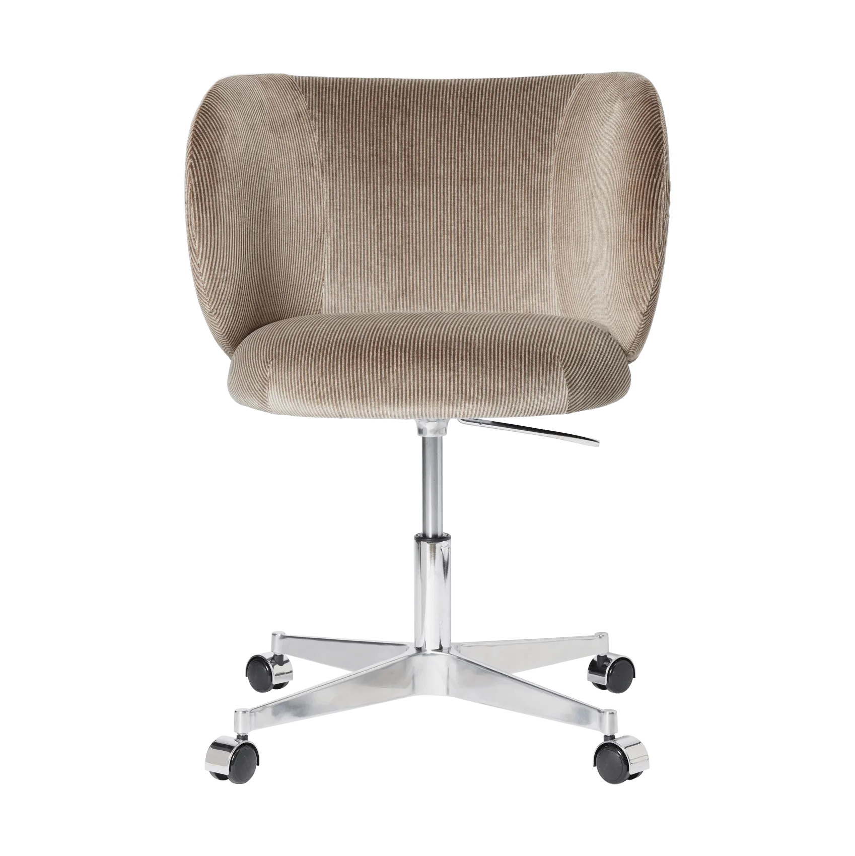 Ferm Living Rico dining chair ruokatuoli pyörillä Devoré Velvet Flint Grey