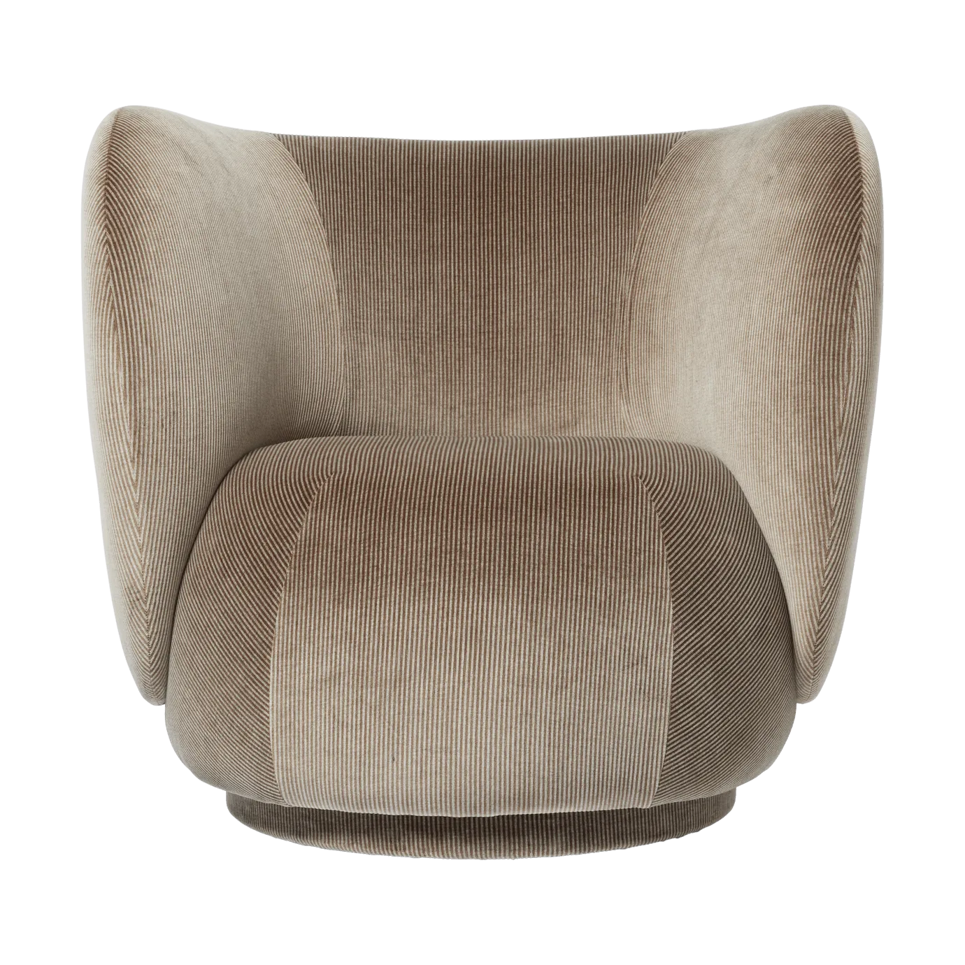 Ferm Living Rico lounge chair -nojatuoli Devoré velvet-Flint grey