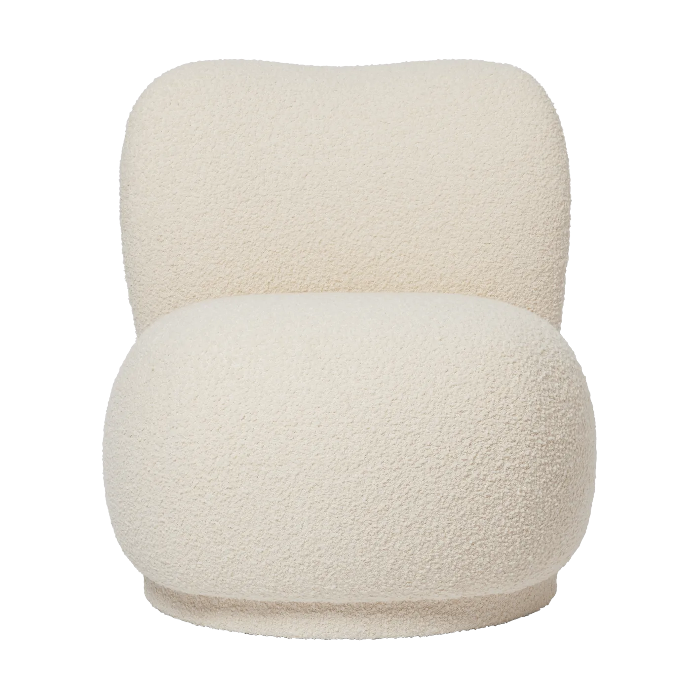 Ferm Living Rico lounge chair piccolo nojatuoli swivel Nordic Bouclé-Off-white