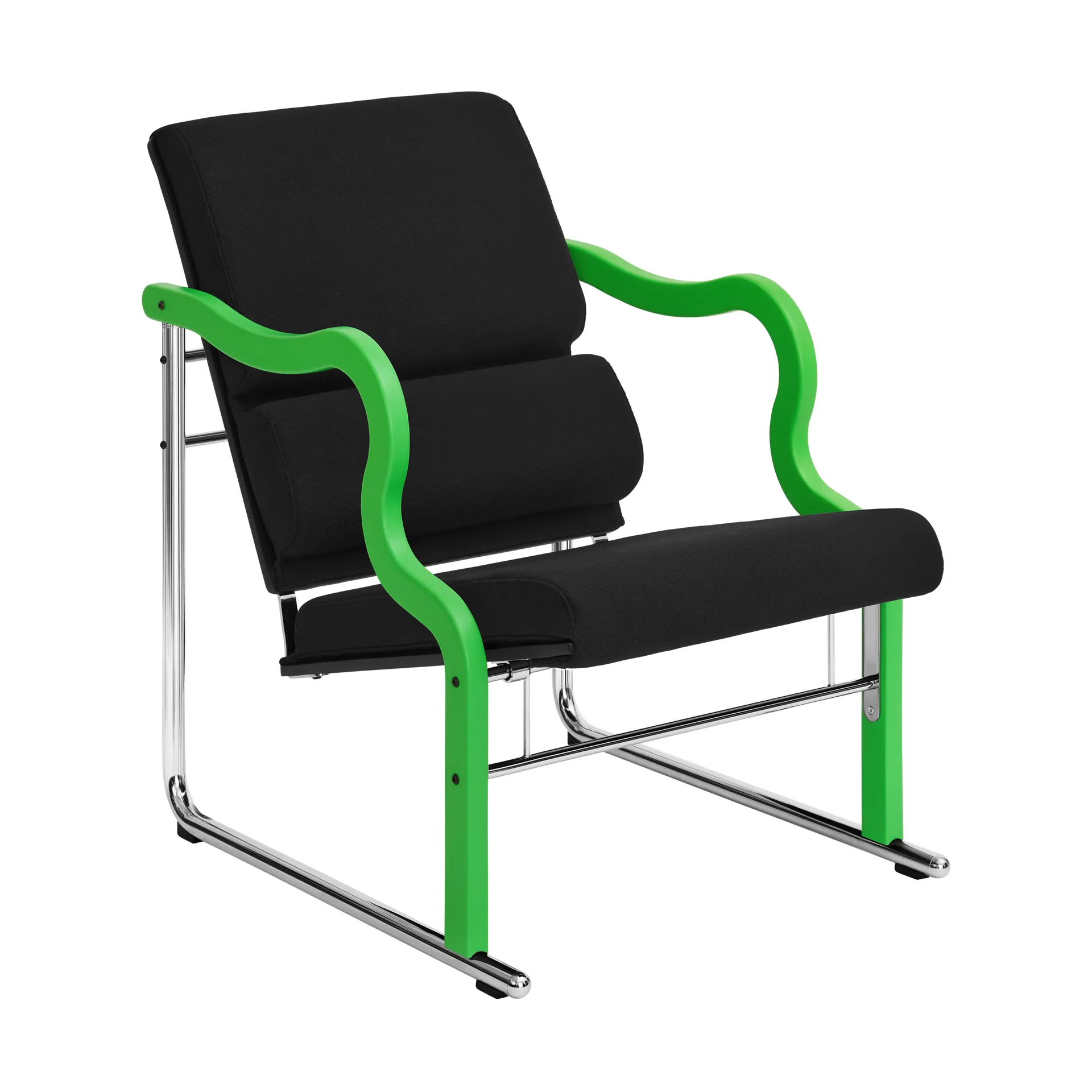 Hem Experiment 501 lounge-nojatuoli Green-black