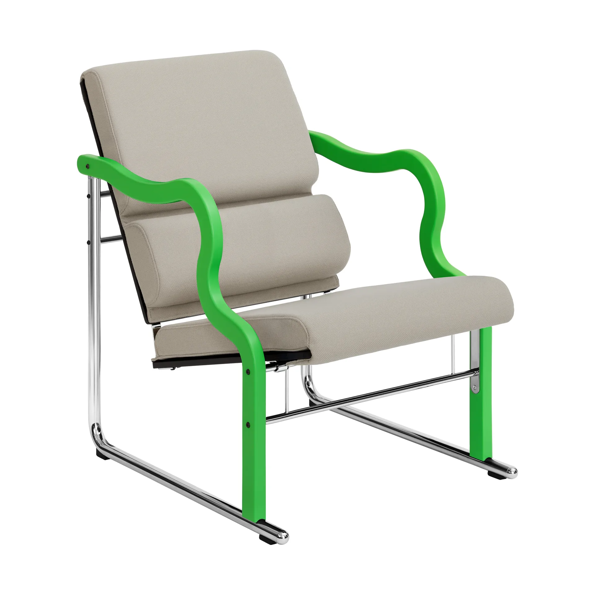 Hem Experiment 501 lounge-nojatuoli Green-light beige