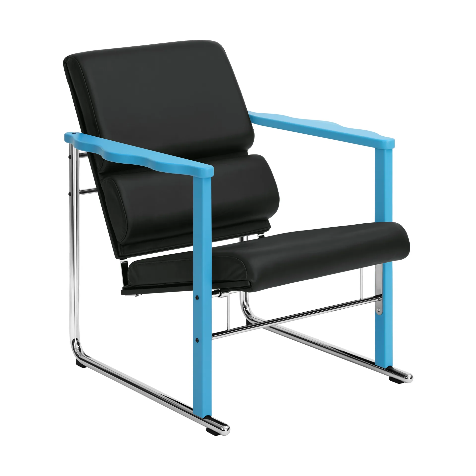 Hem Experiment 502 lounge-nojatuoli Blue-black leather
