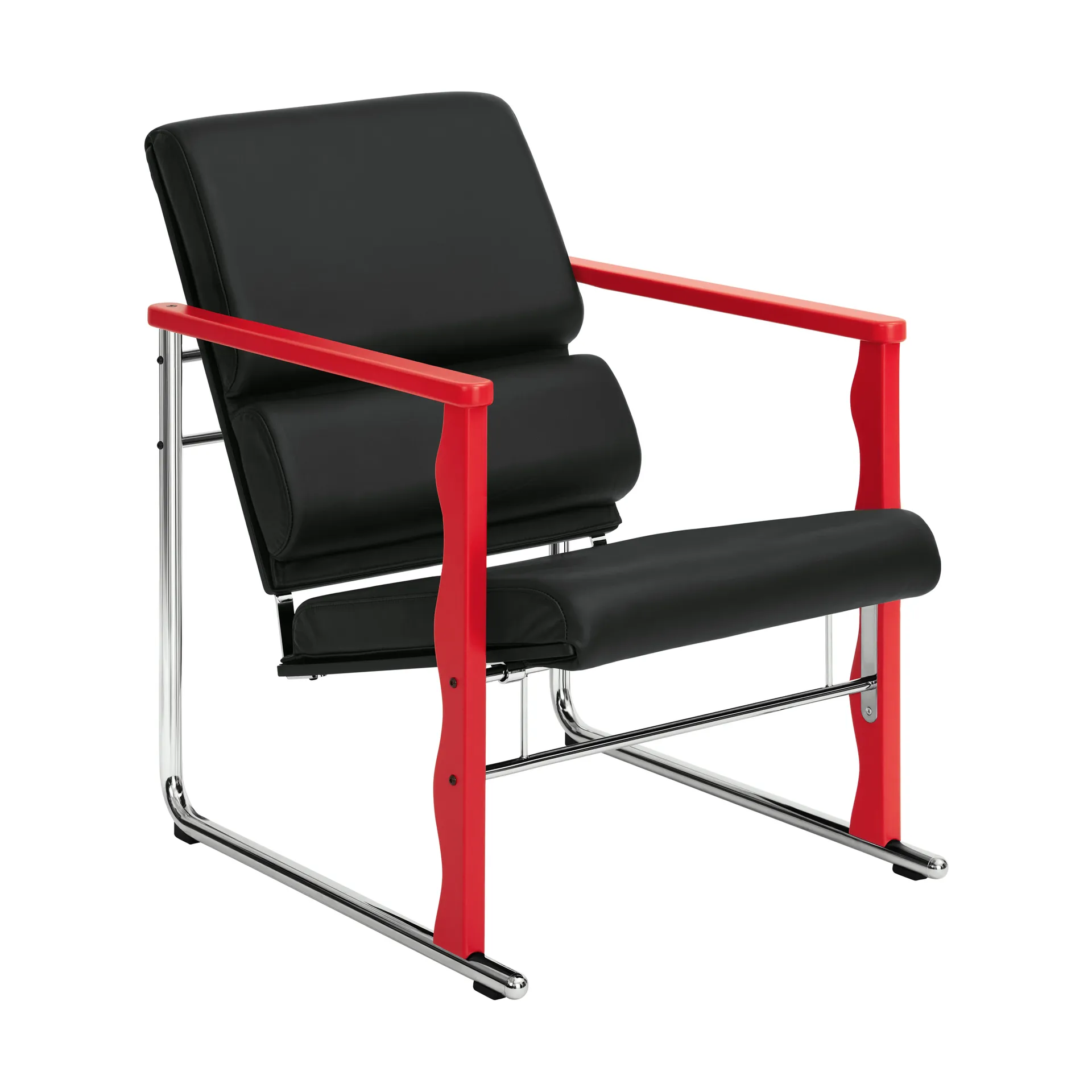 Hem Experiment 503 lounge-nojatuoli Red-black leather
