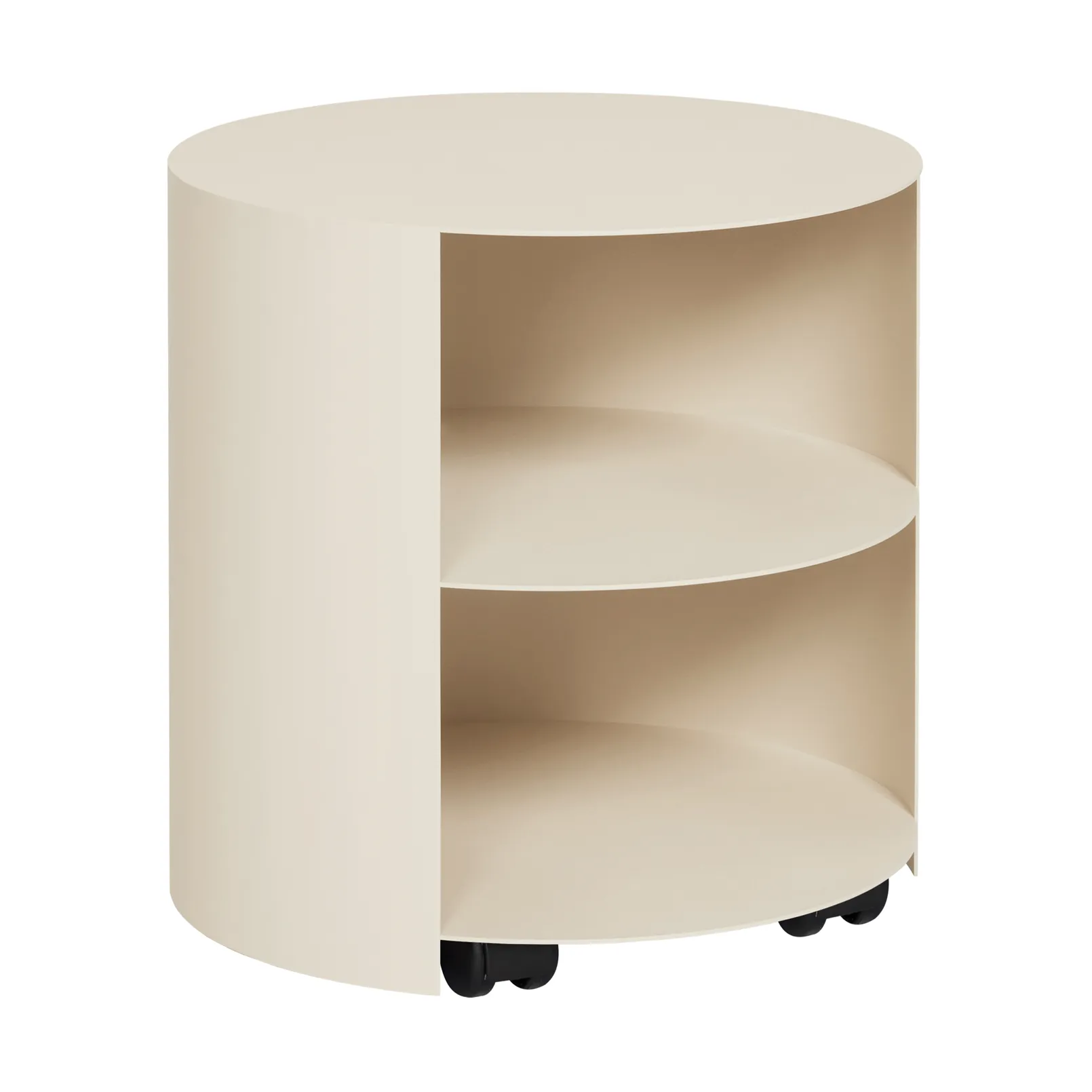 Hem Hide sivupöytä Ø38x41 cm Light ivory textured