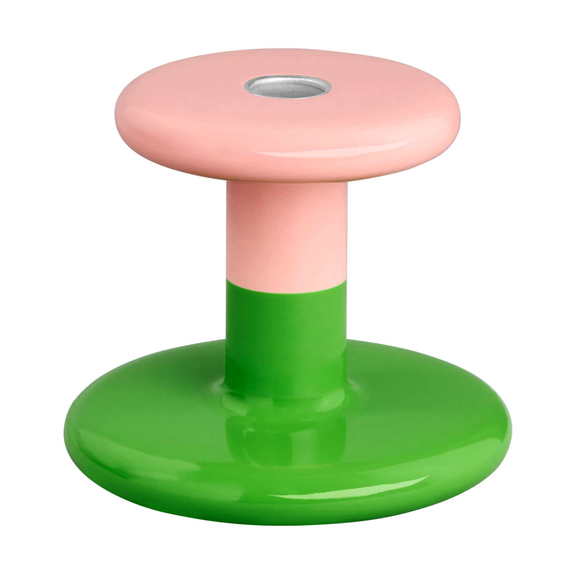 Hem Pesa kynttilänjalka Low 11 cm Pink-green