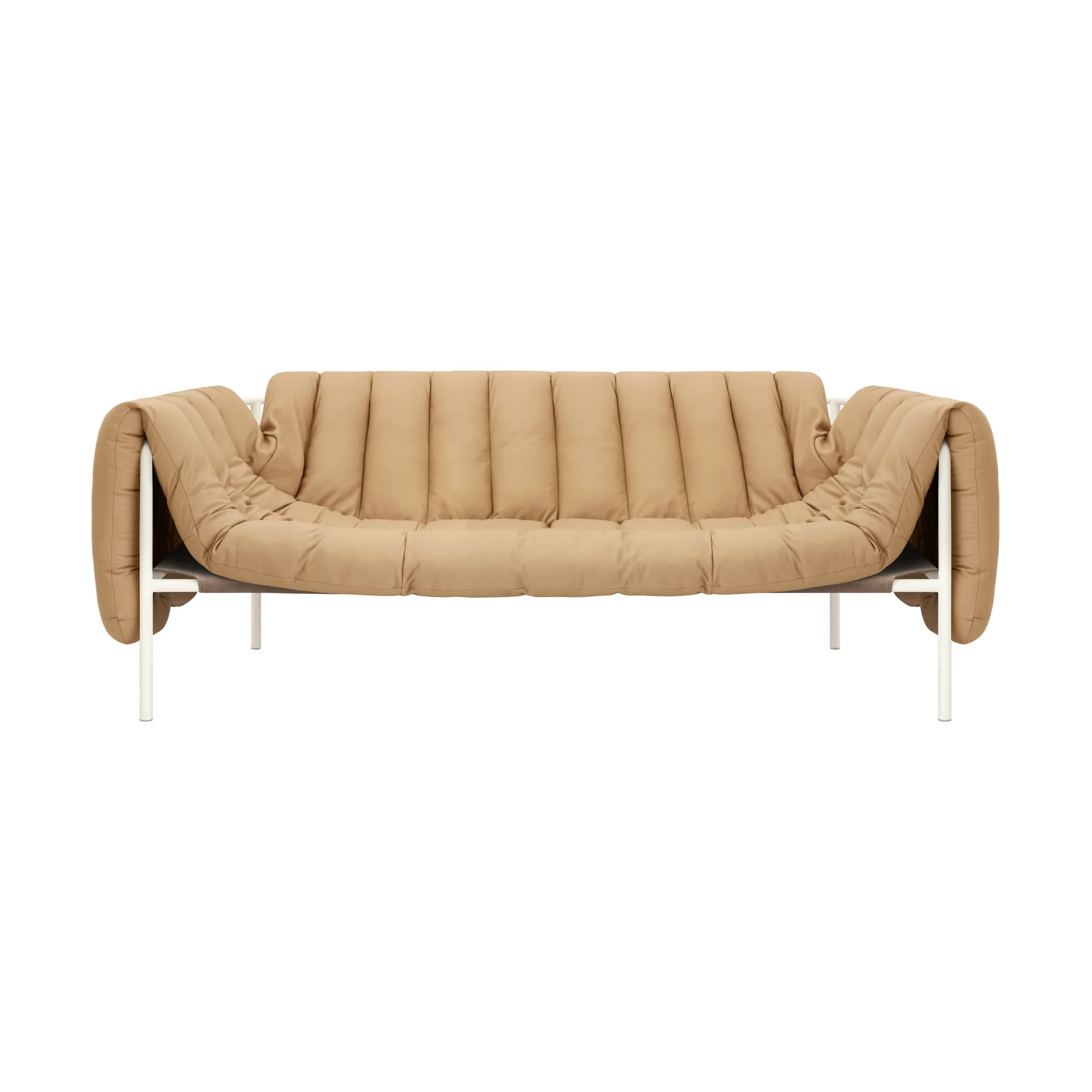 Hem Puffy 2,5-istuttava sohva 205 cm Sand leather-cream