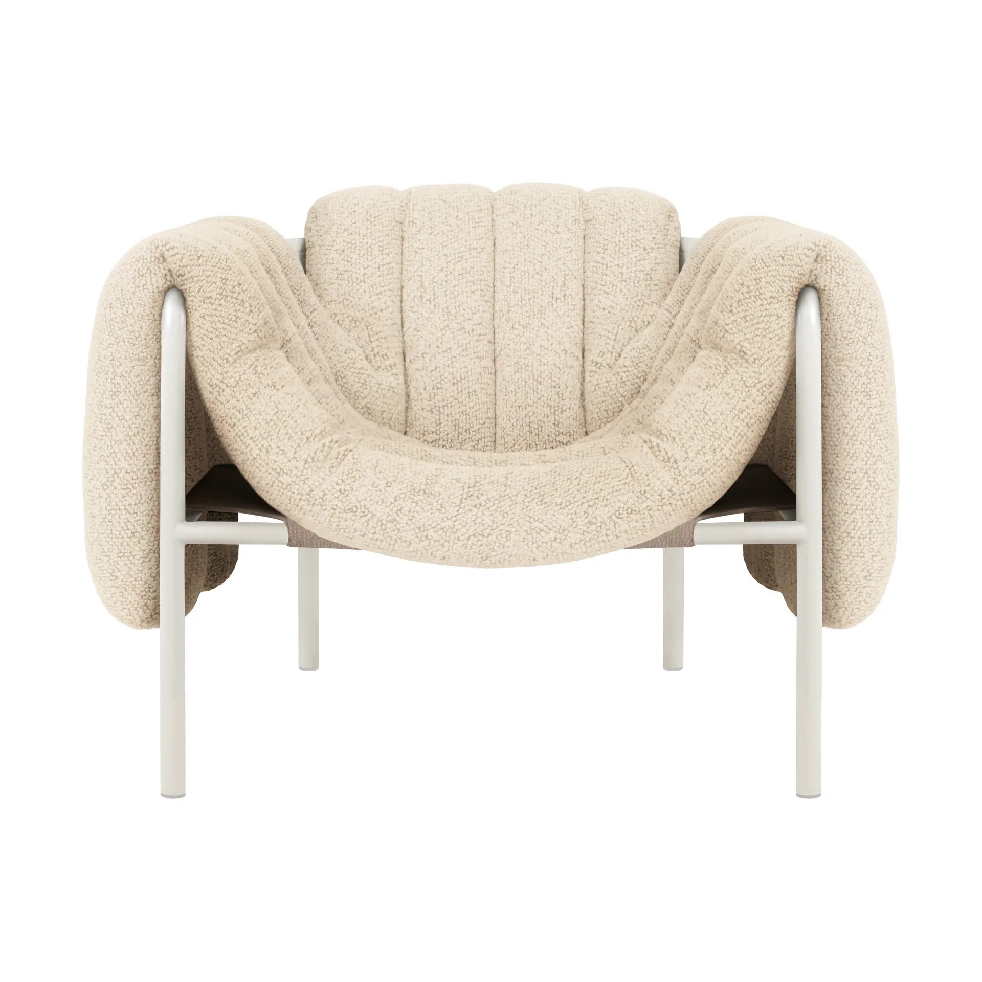 Hem Puffy lounge-nojatuoli Eggshell-cream