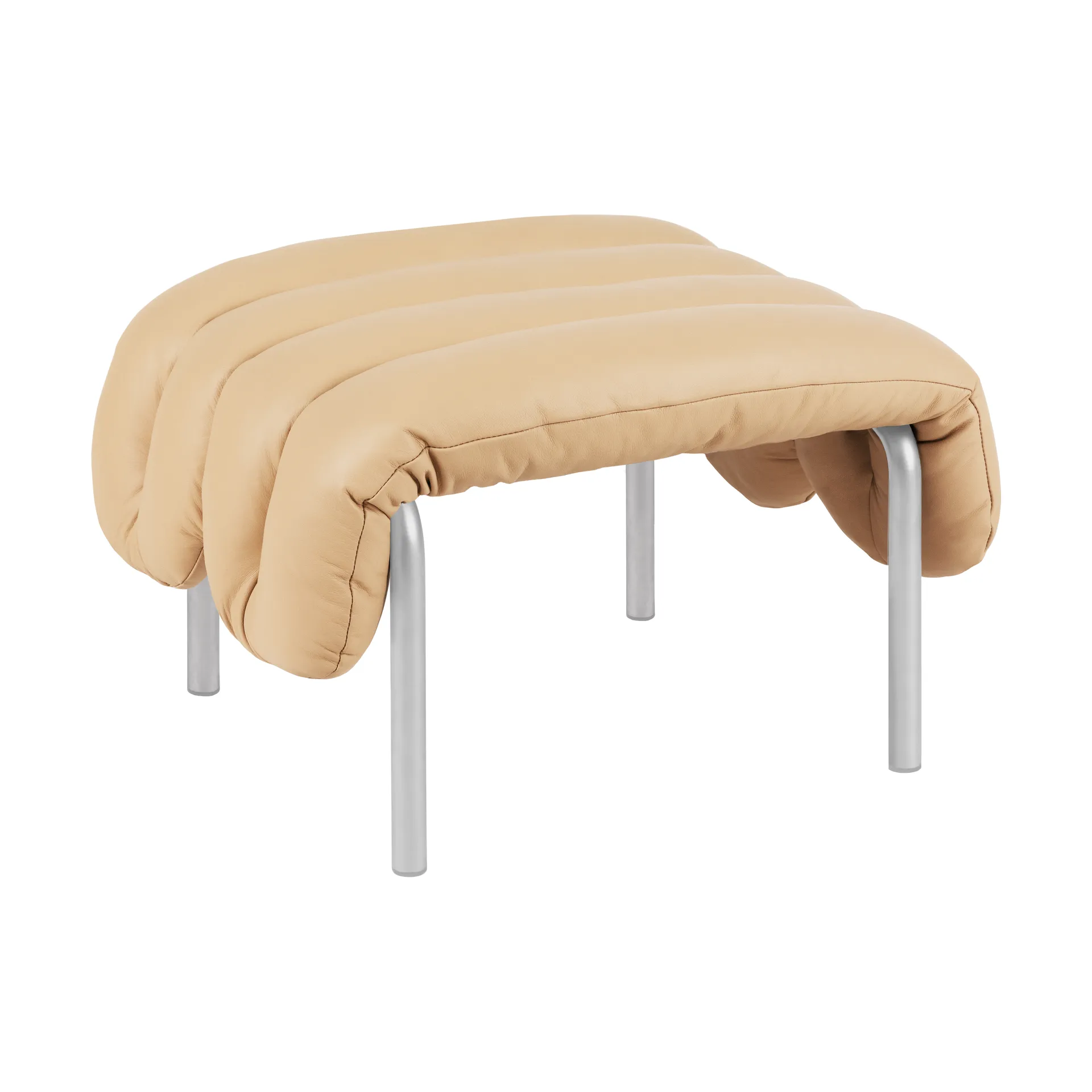 Hem Puffy leposohva 58x67 cm Sand leather-ruostumaton teräs