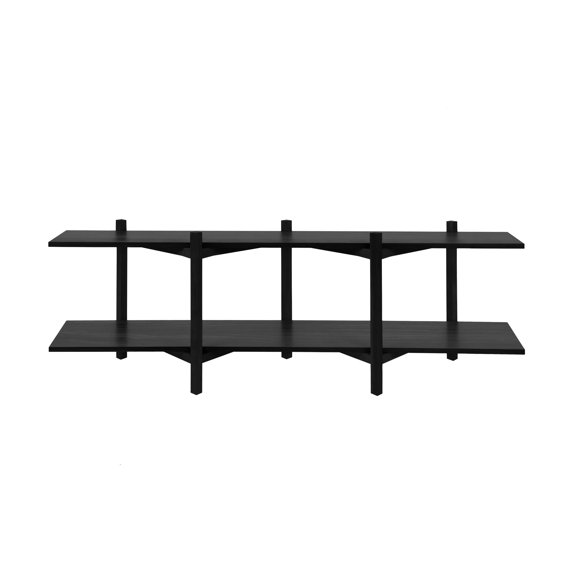 Hem Zig Zag hylly Media 194x57 cm Black