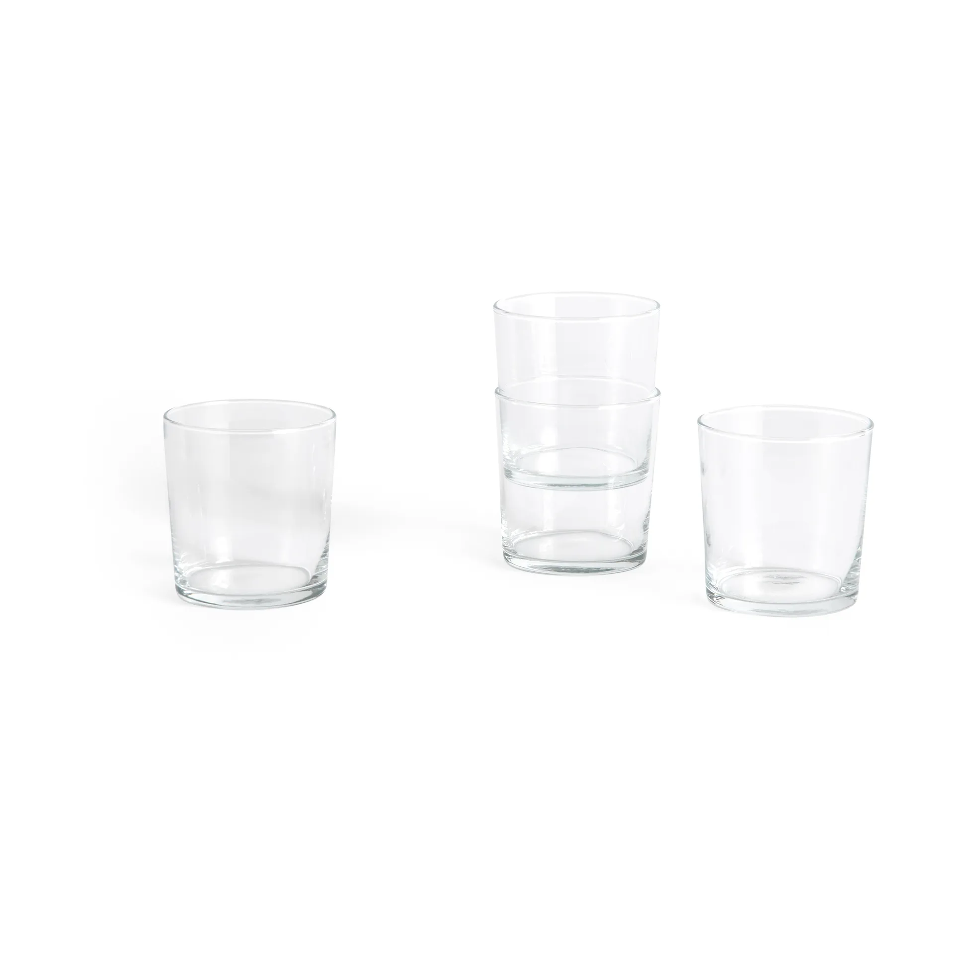 HAY Lasinen juomalasi M 36 cl 4-pack kirkas