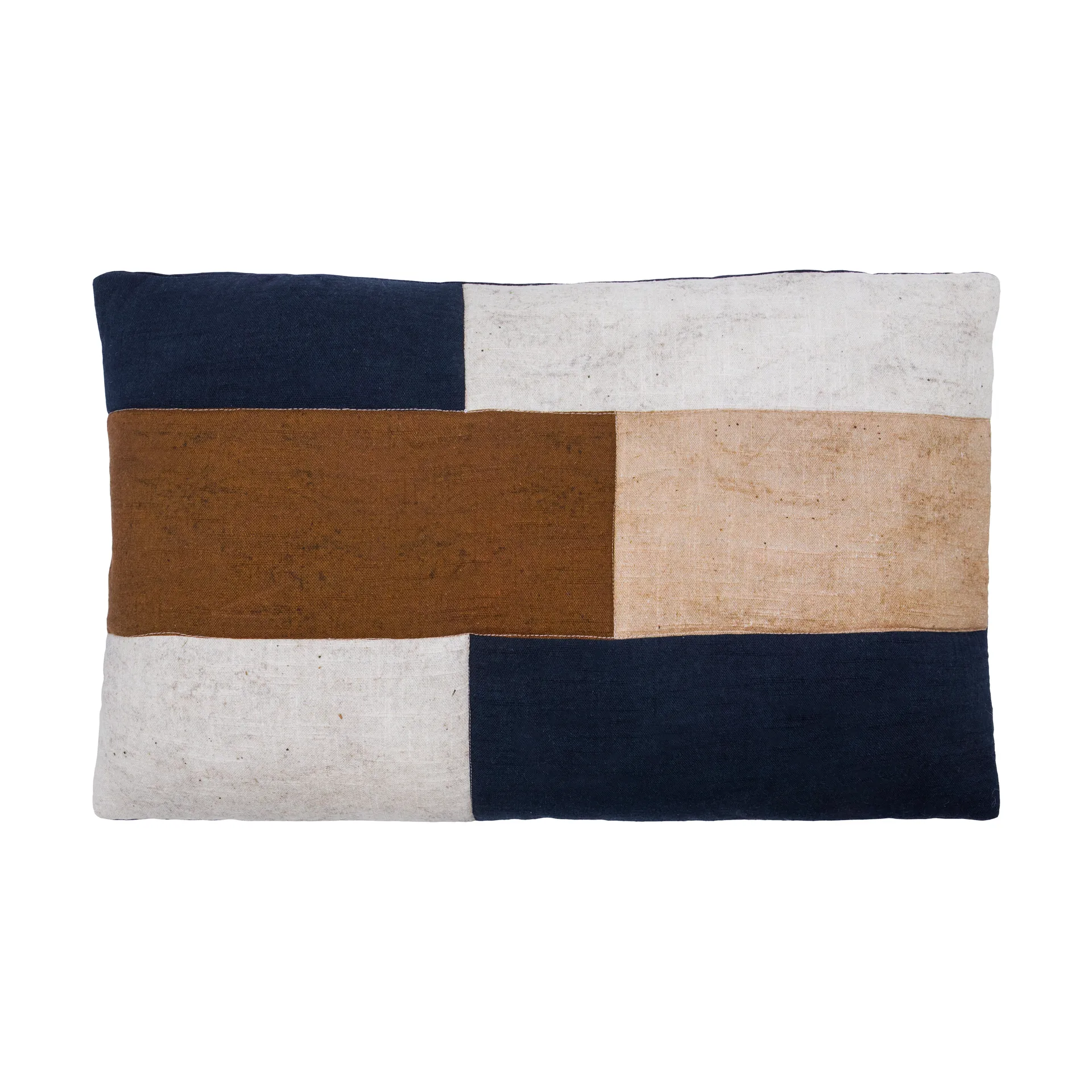 House Doctor Patch tyynynpäällinen 30x50 cm Musta hiekka ruskea