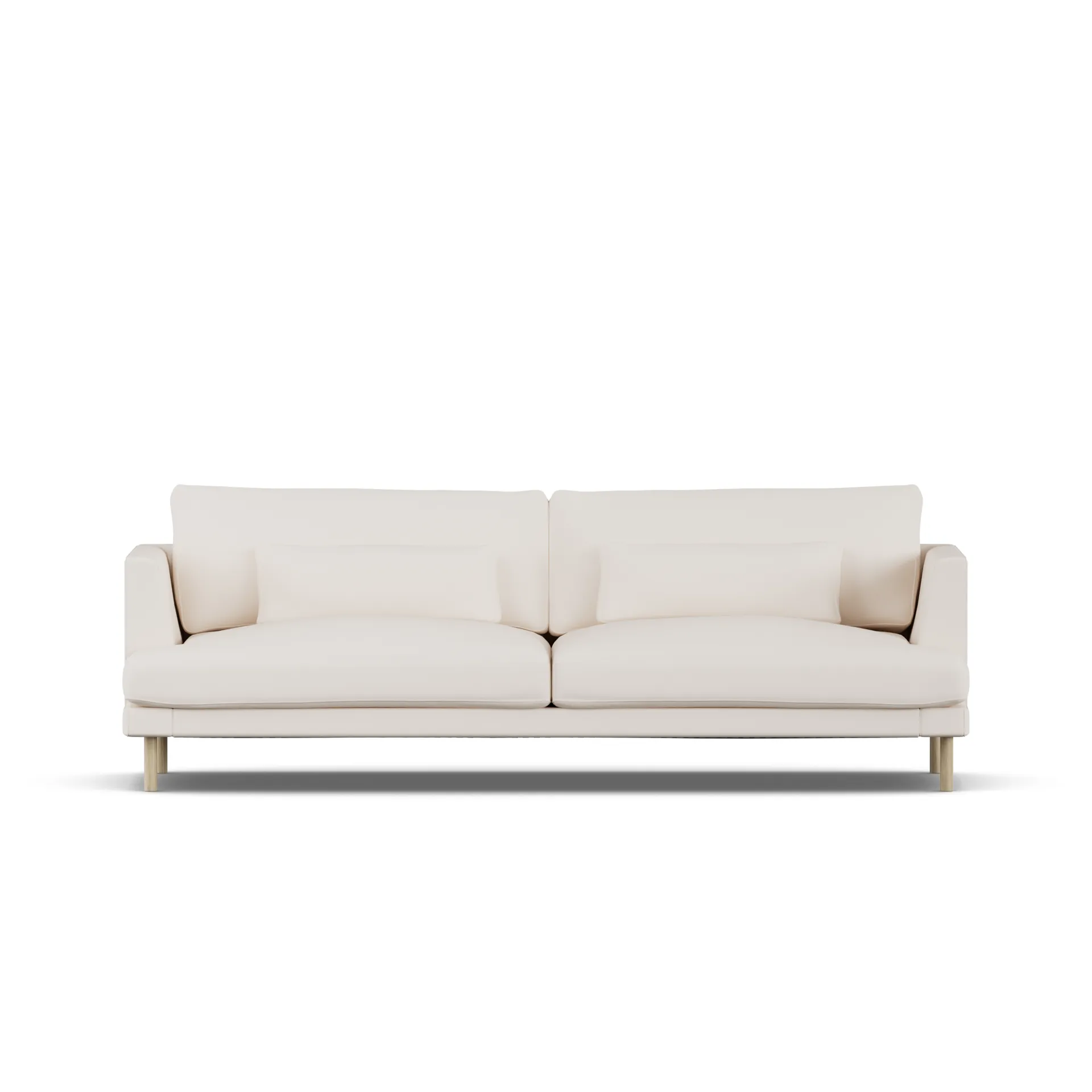 1898 Bredhult sohva Caleido Beige 9600-valkoöljytty tammi, 3-sits