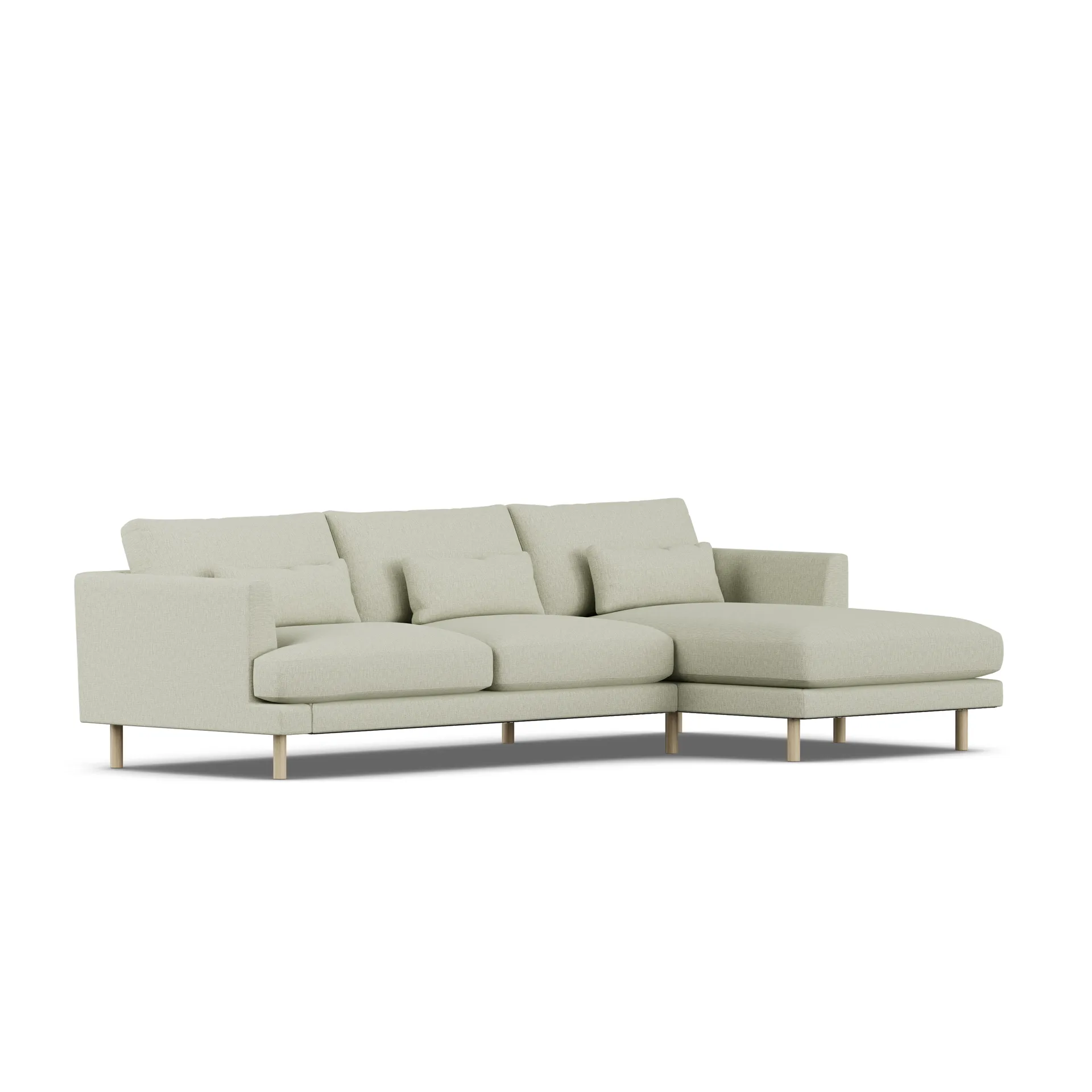 1898 Bredhult sohva Luiza Beige 3981-valkoöljytty tammi, 2,5-sits C1