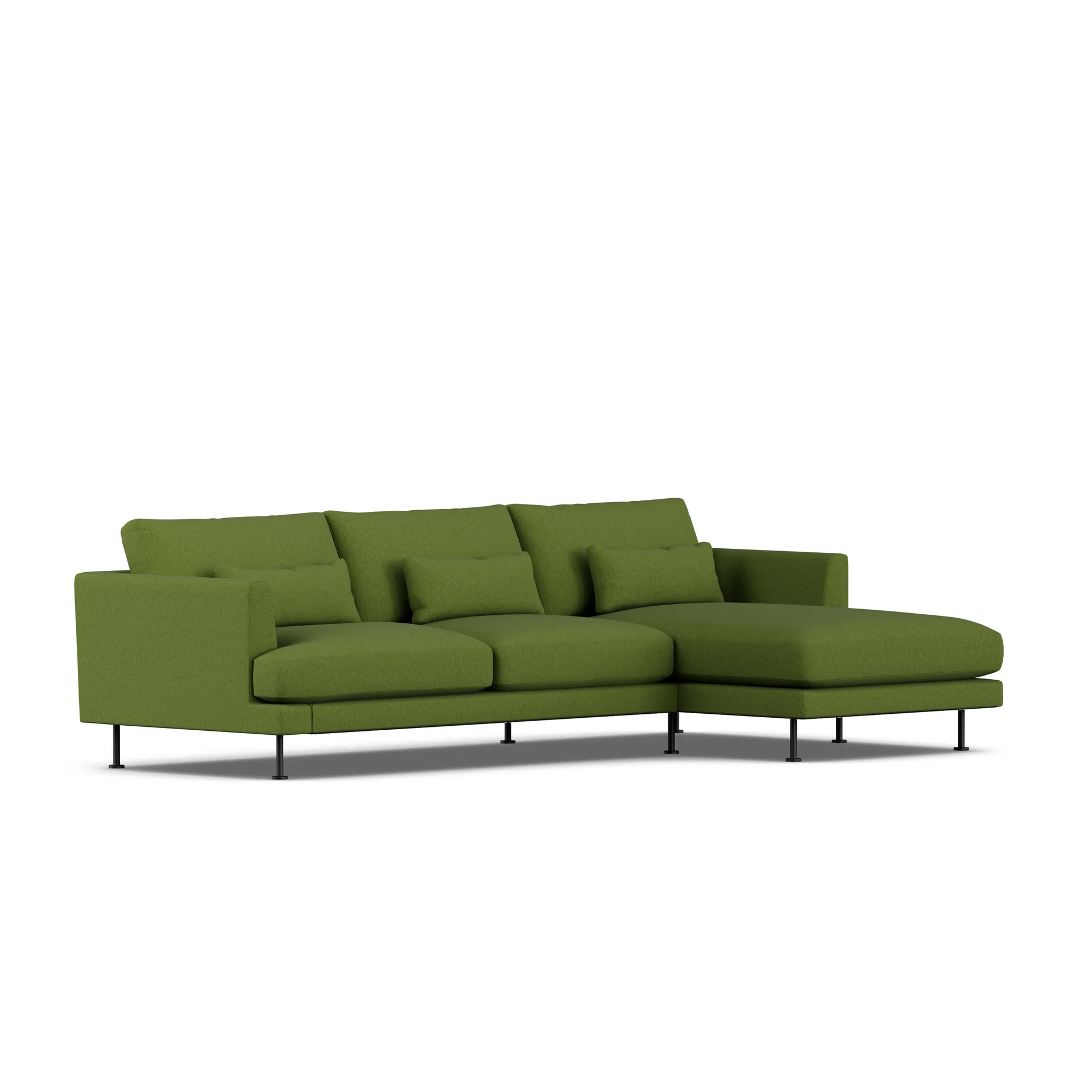 1898 Bredhult sohva Luiza Green 3975-musta teräs, 2,5-sits C1