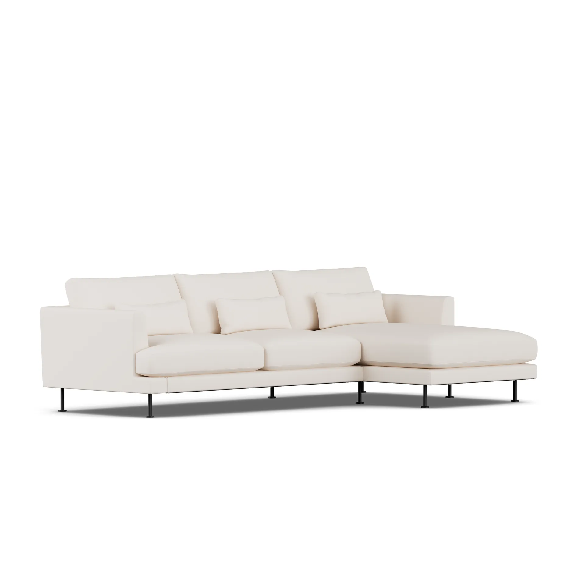 1898 Bredhult sohva Caleido Beige 9600-musta teräs, 2,5-sits C1