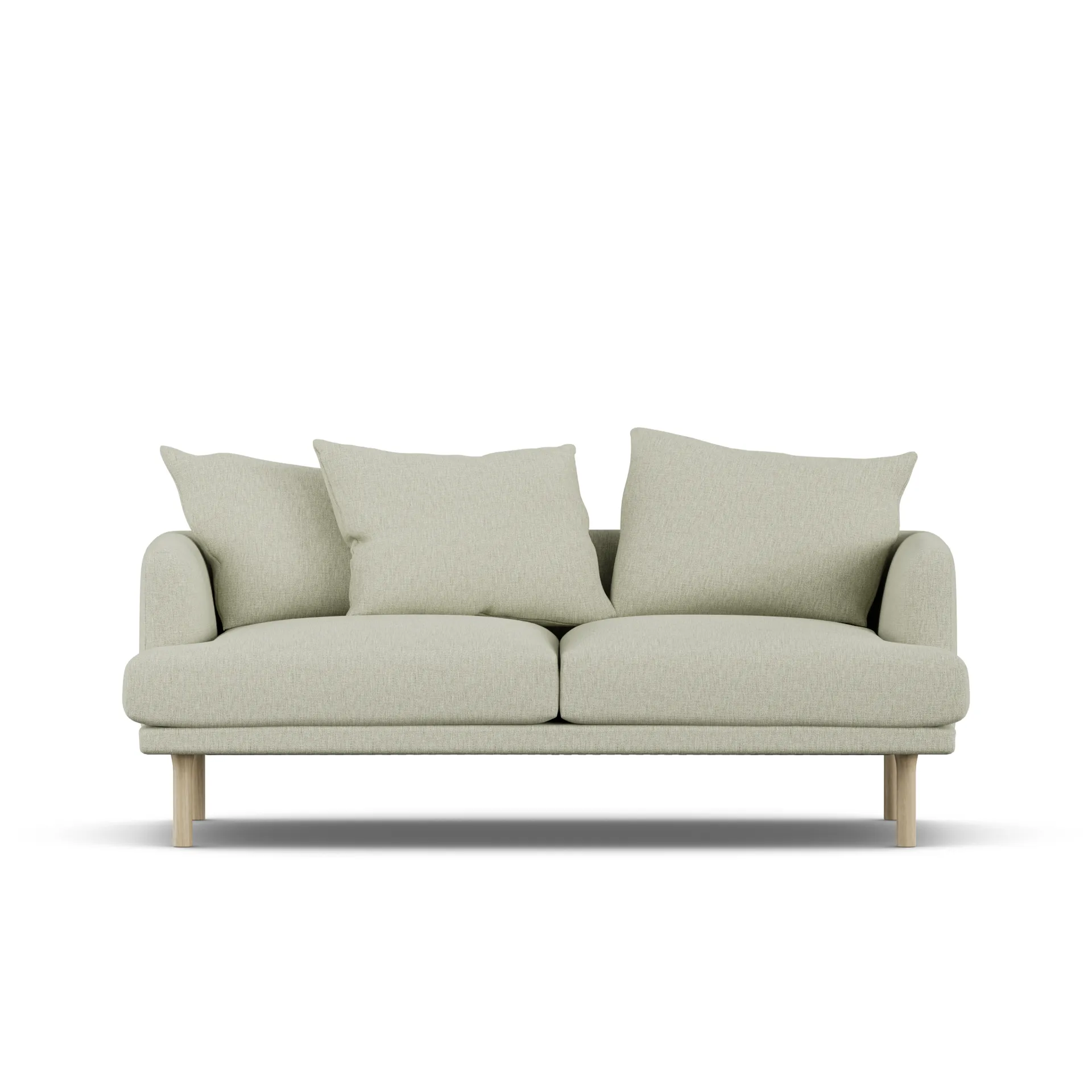 1898 Sjövik sohva Luiza Beige 3981-valkoöljytty tammi, 2,5-sits