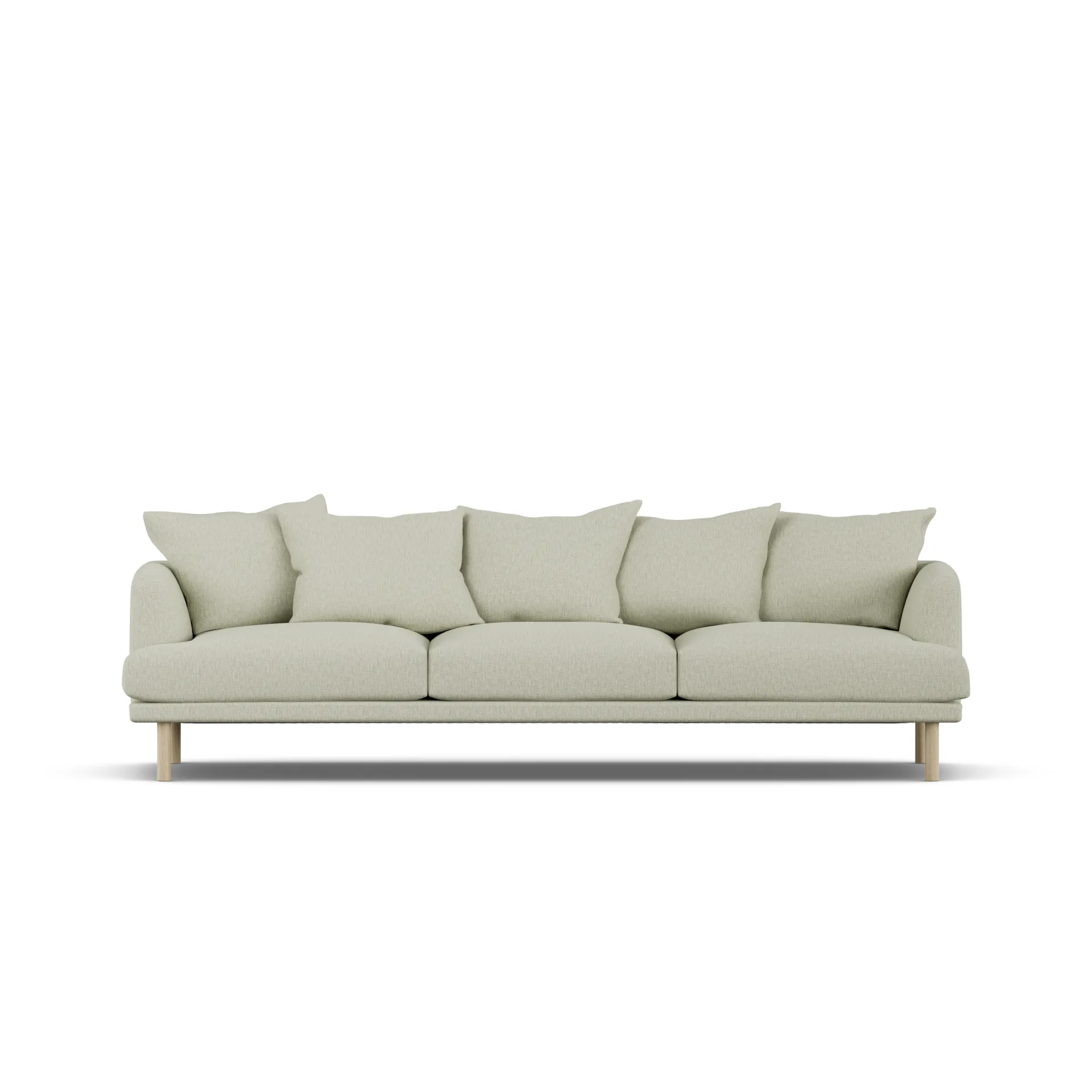 1898 Sjövik sohva Luiza Beige 3981-valkoöljytty tammi, 3,5-sits