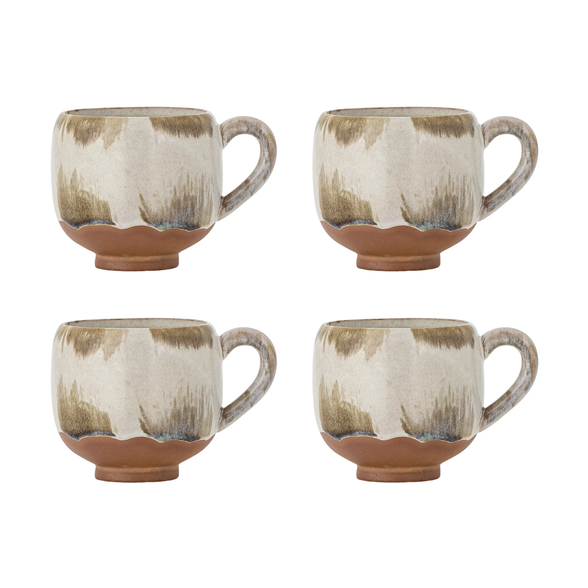 Bloomingville Jade muki 4-pack Luonnollinen