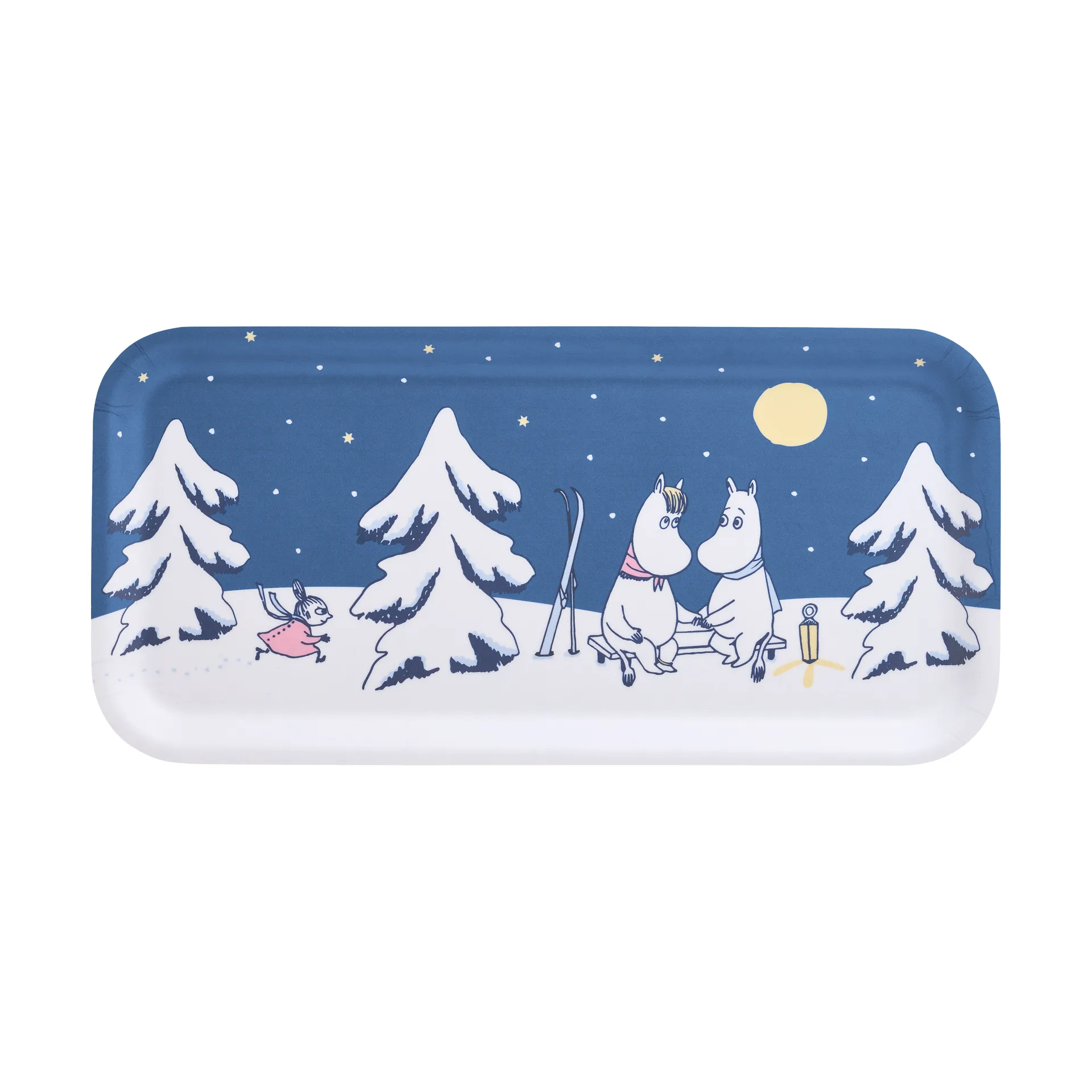 Muurla Moomin tarjotin 13x27 cm Tähtitaivas
