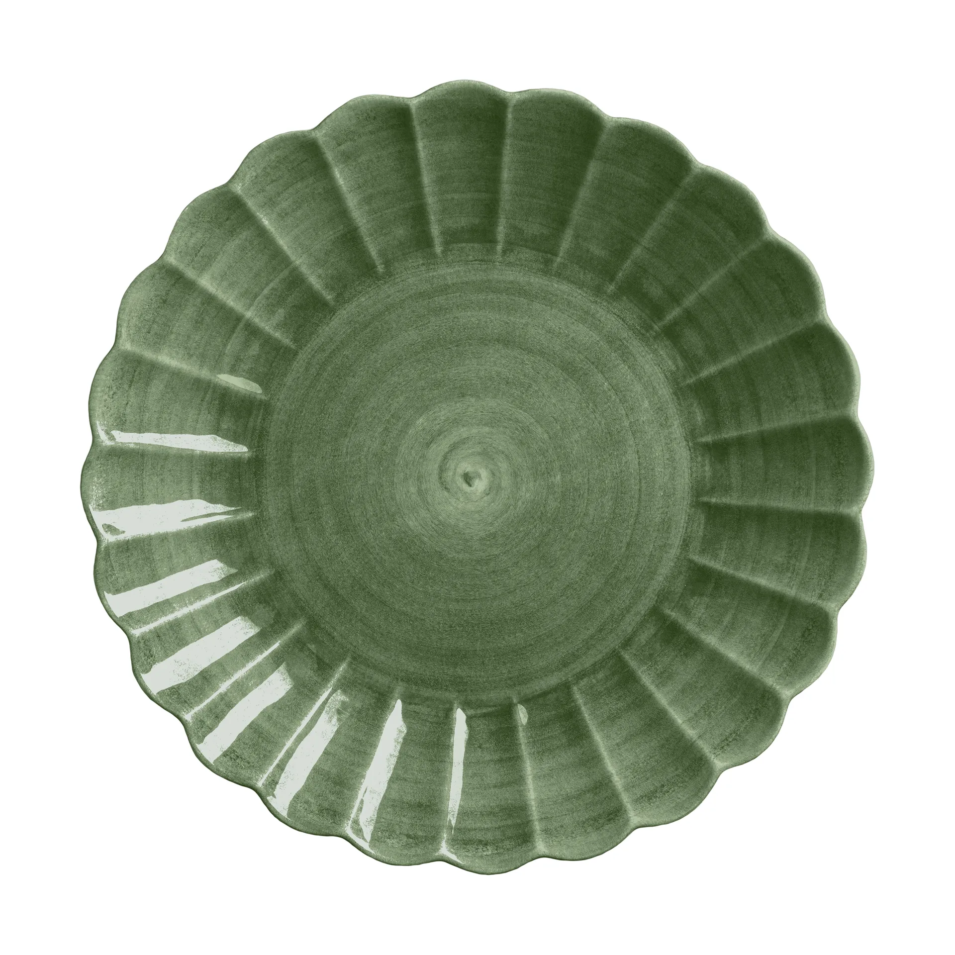 Mateus Oyster rasia pyöreä 42 cm Metsänvihreä