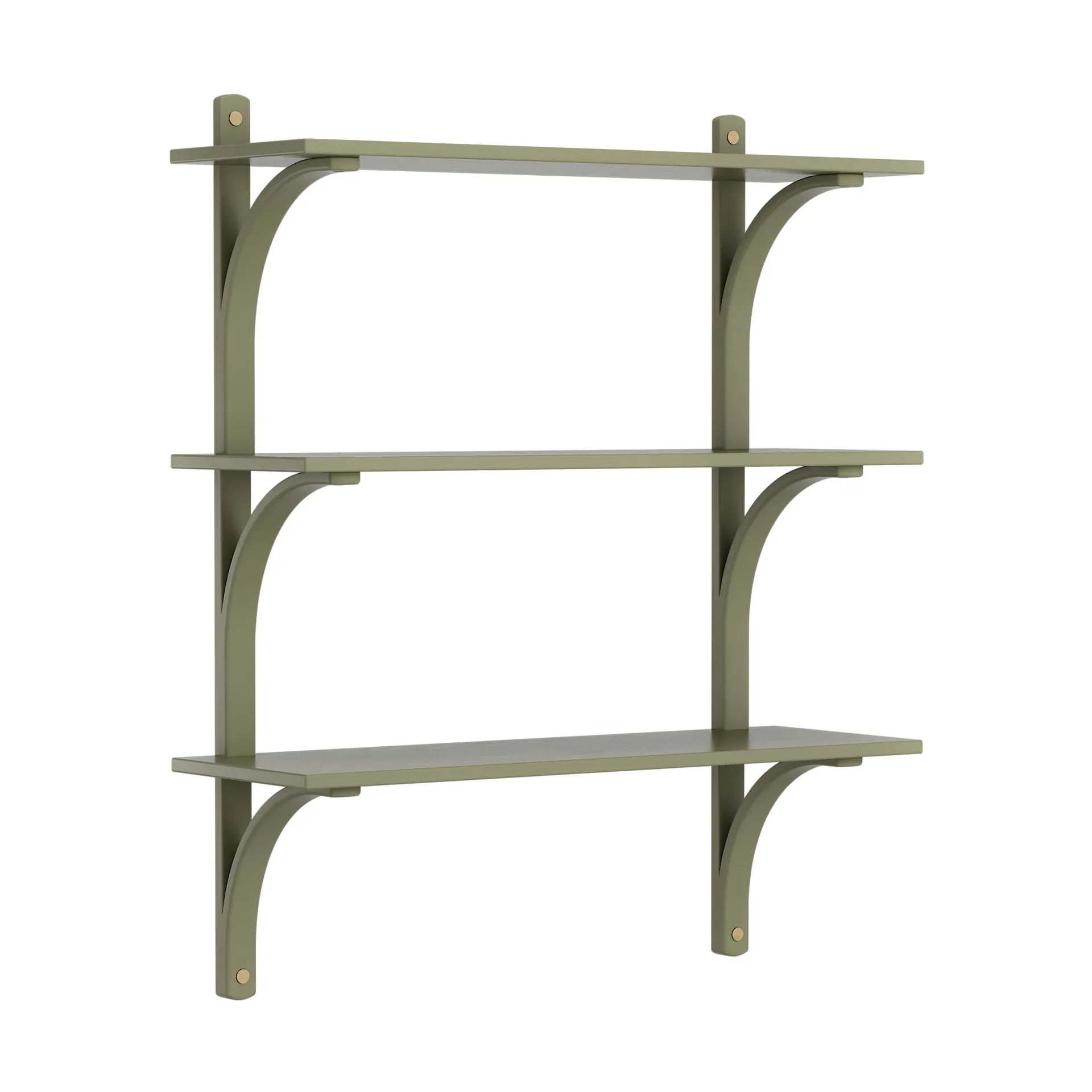 Swedese Levi hylly 3 hyllytasoa Moss green-alumiini, 90 cm