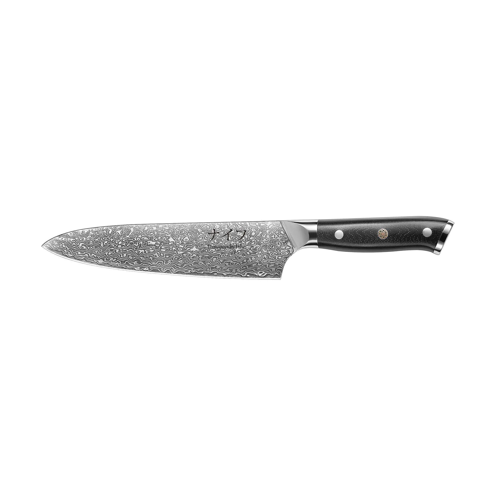 Hâws Damascus By Hâws kokkiveitsi 32 cm Musta-ruostumaton teräs
