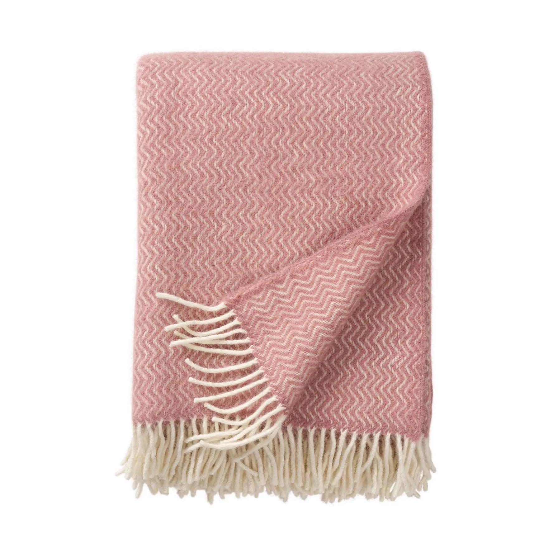 Klippan Yllefabrik Sorbet villapeitto 130x200 cm Powder pink