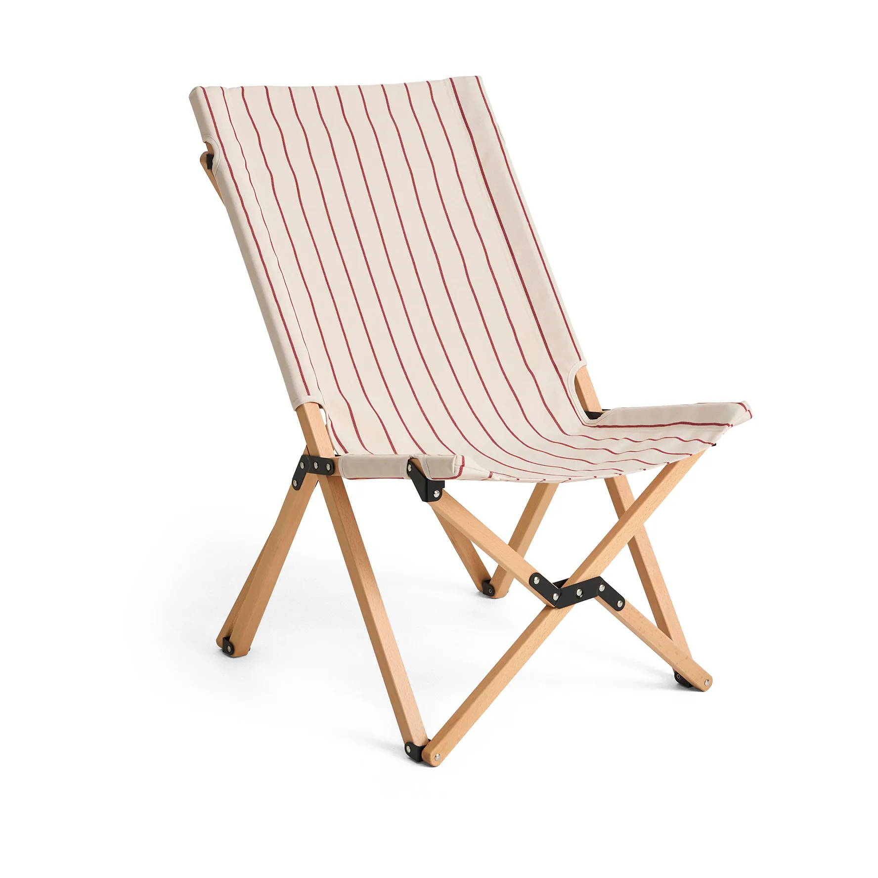 HAY Outdoor Market taitettava tuoli Beige-punainen