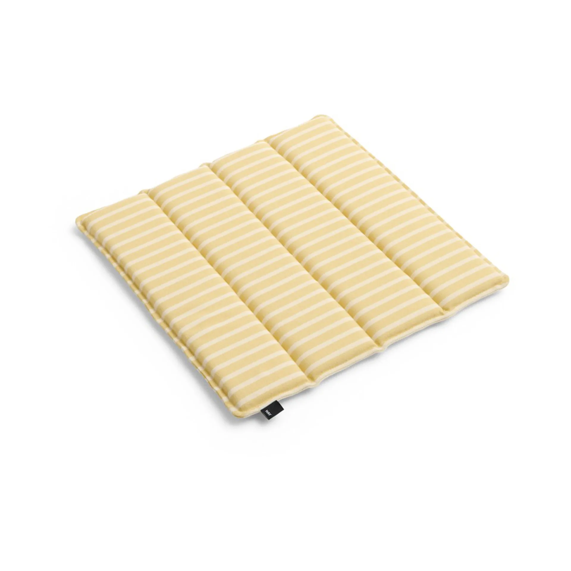 HAY Terrazza istuintyyny Yellow bold stripe, 40x40 cm