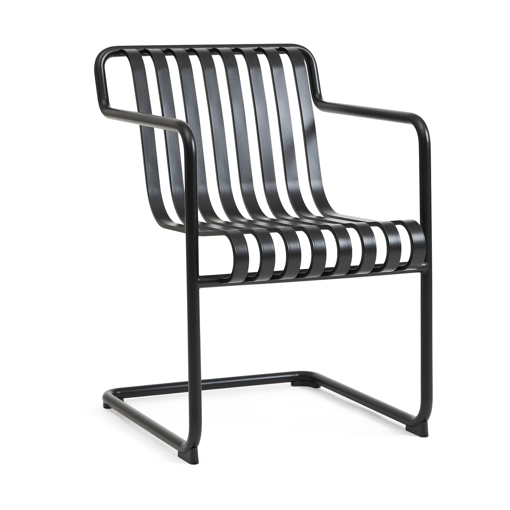 HAY Palissade Cantilever Dining käsinojatuoli Antrasiitti