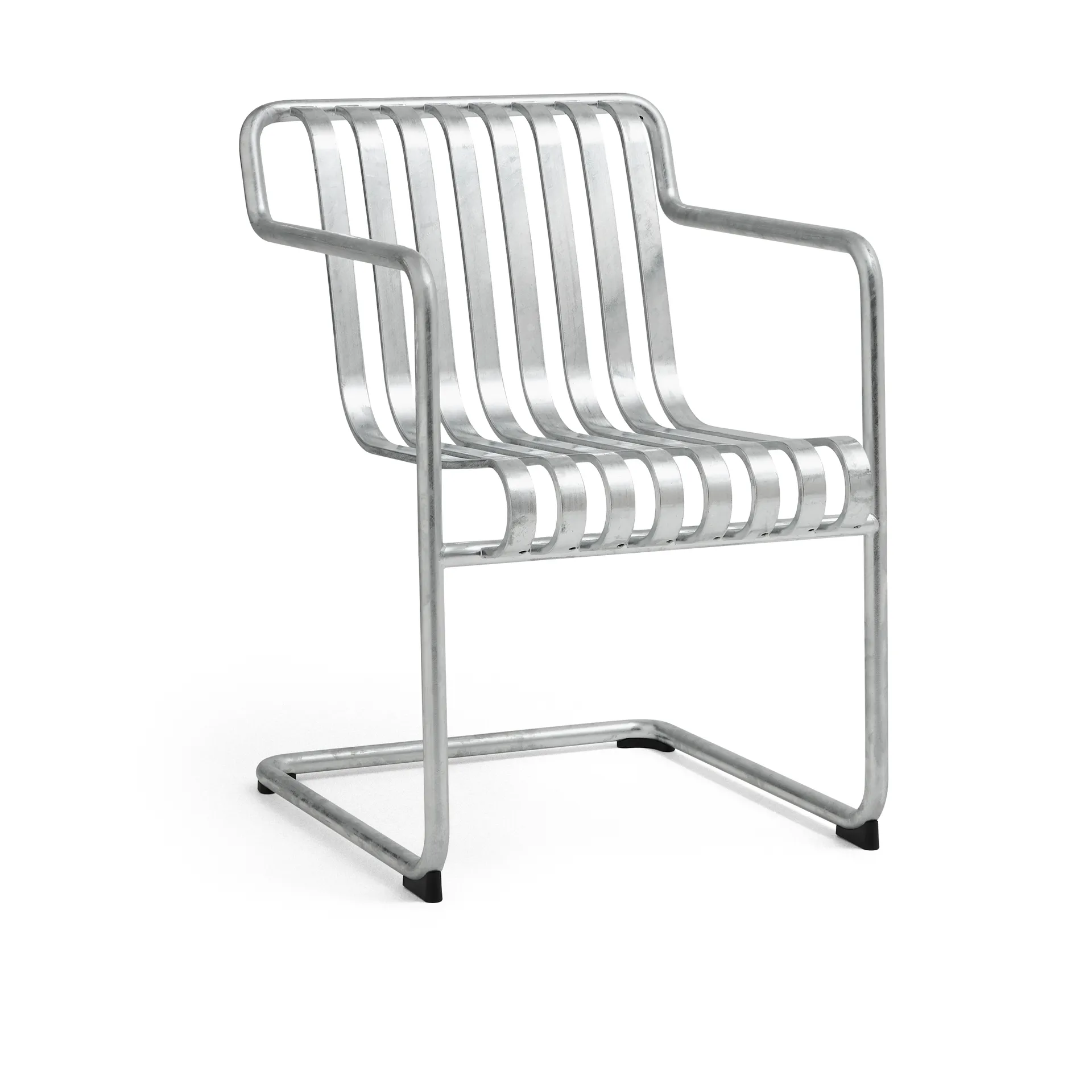 HAY Palissade Cantilever Dining käsinojatuoli Kuumagalvanoitu teräs