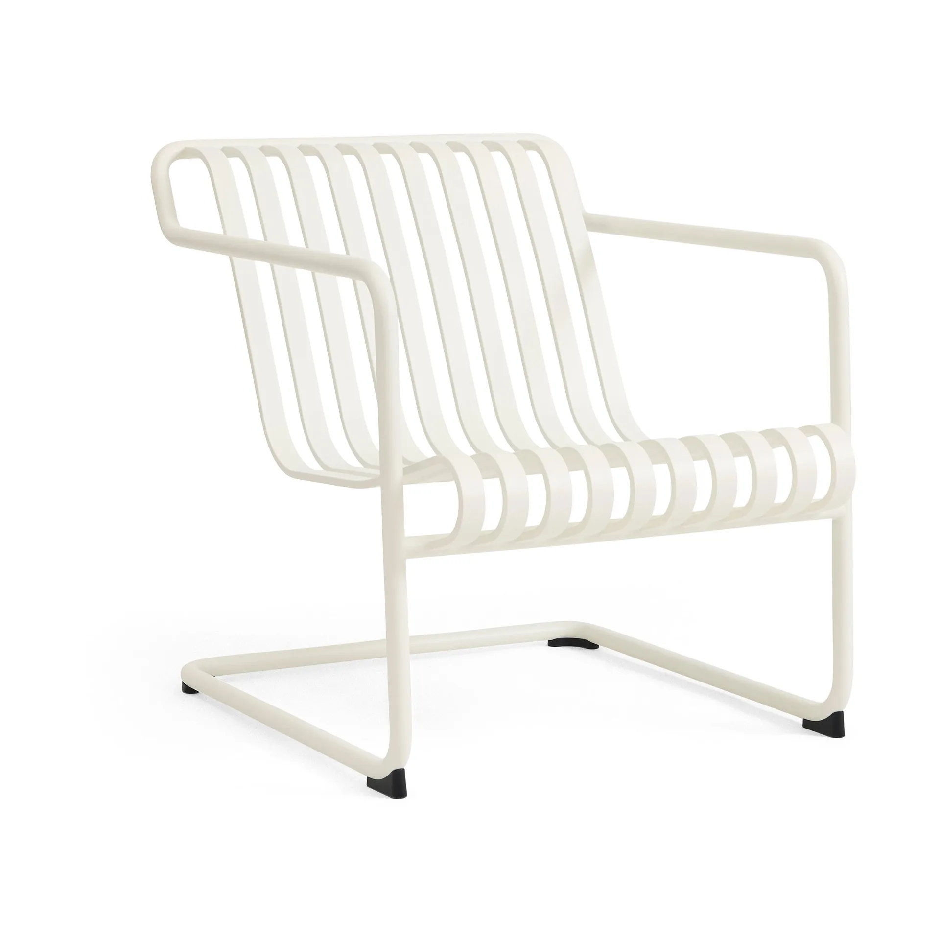 HAY Palissade Cantilever Low lounge-nojatuoli Kermanvalkoinen