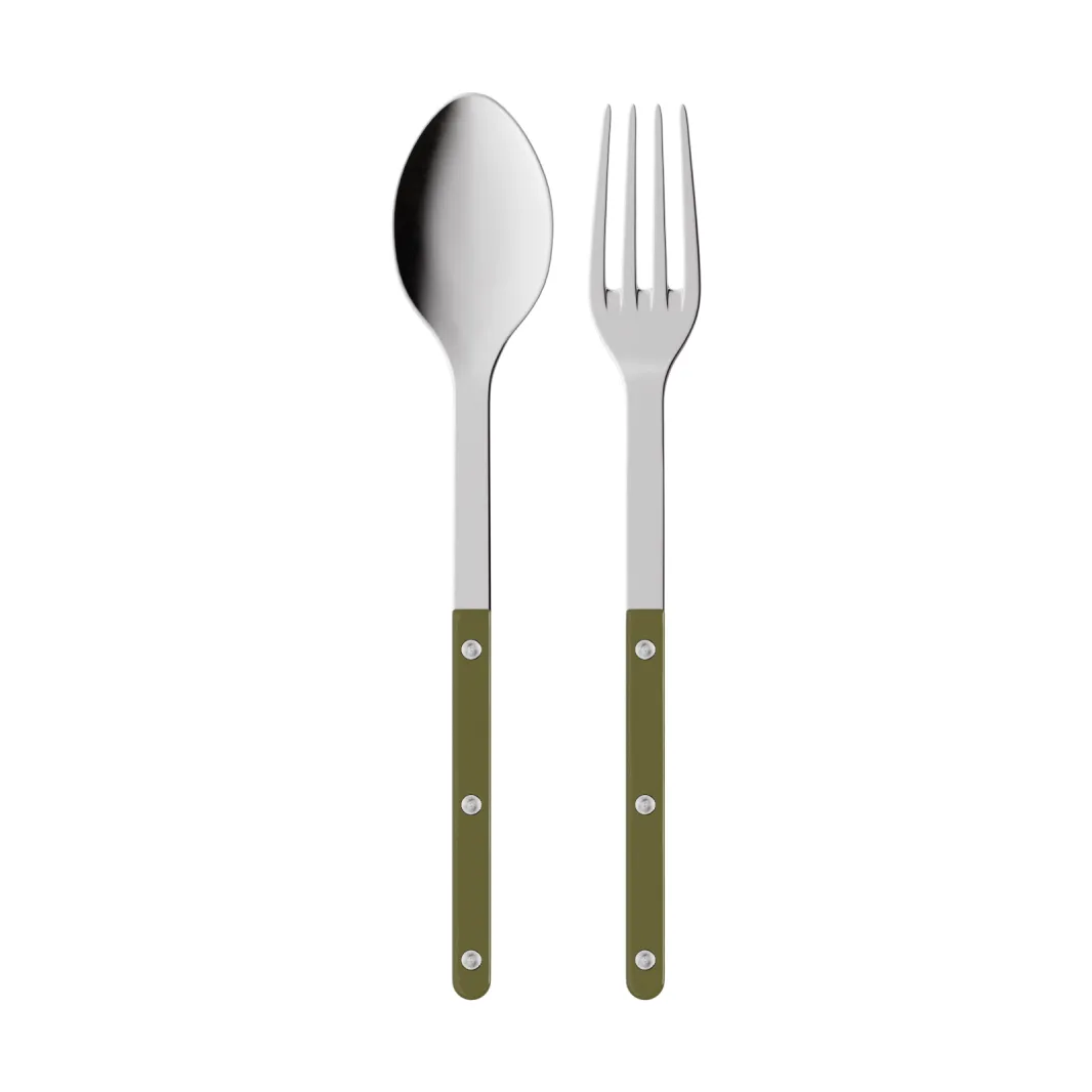 SABRE Paris Bistrot solid tarjoiluottimet 2 osaa Vihreä saniainen