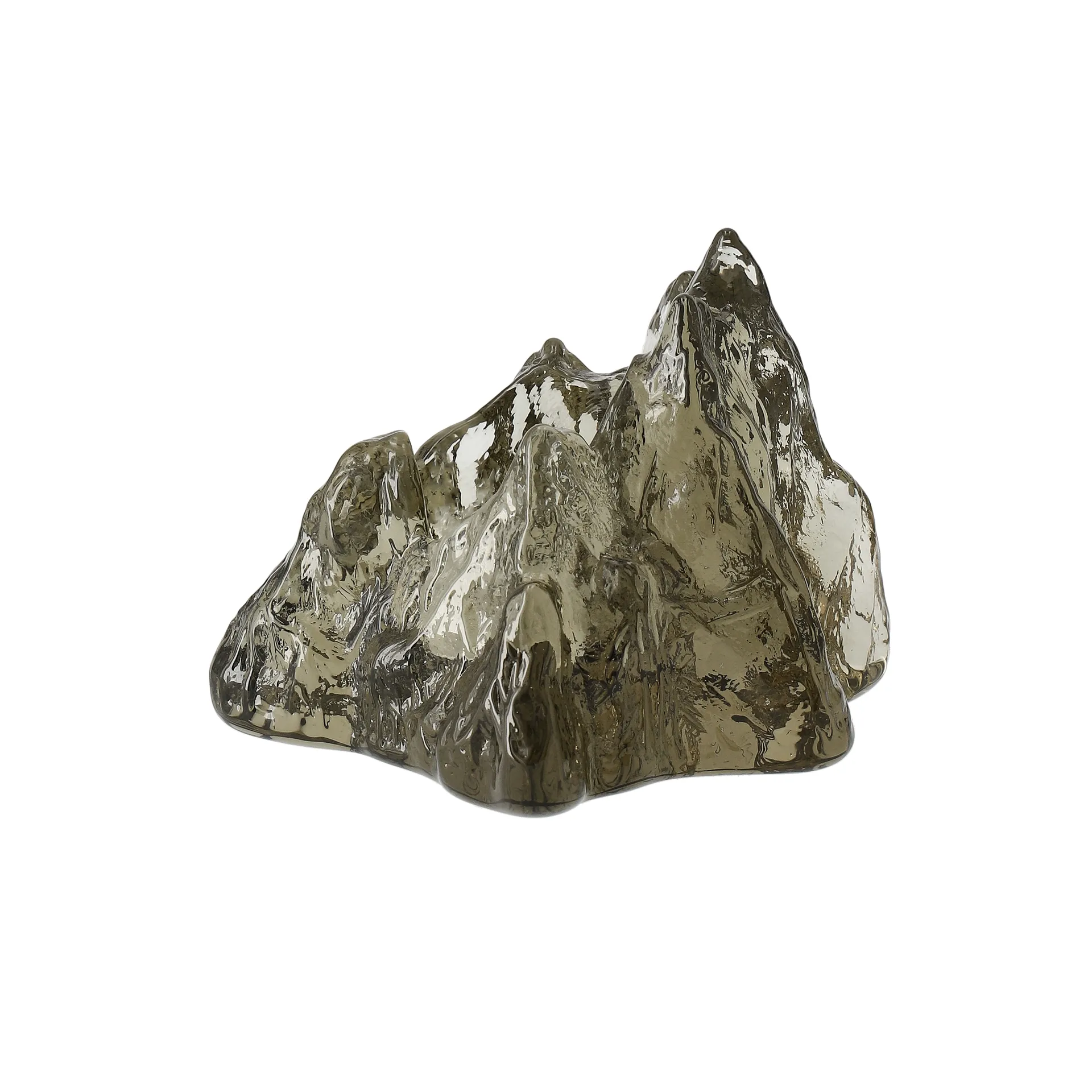 Kosta Boda The Rock kynttilälyhty 91 mm taupe